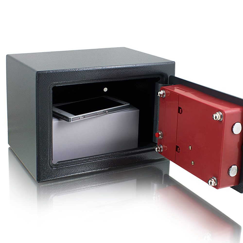 Bituxx Wandtresor Minisafe elektronisch Grau (MS-11387) – Bild 2 von 5
