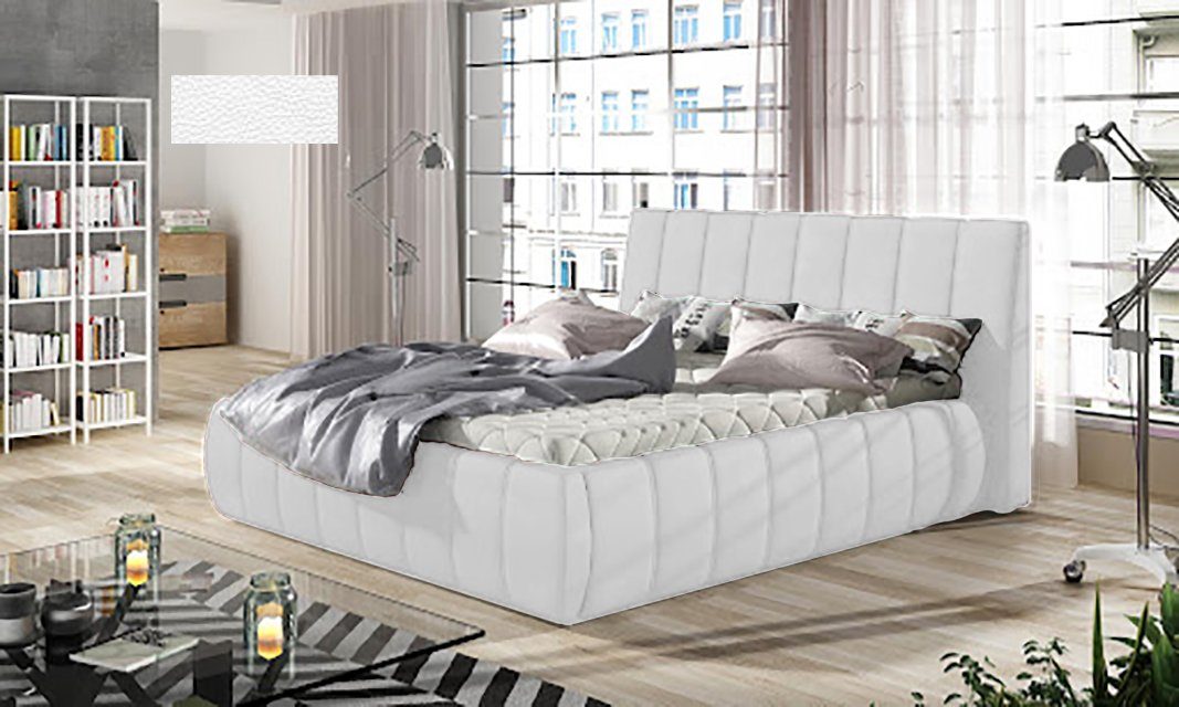 in JVmoebel Europa Betten Designer Sofort Luxus Made (Bett), Bett Kunstleder Bettkasten Bett Schlafzimmer