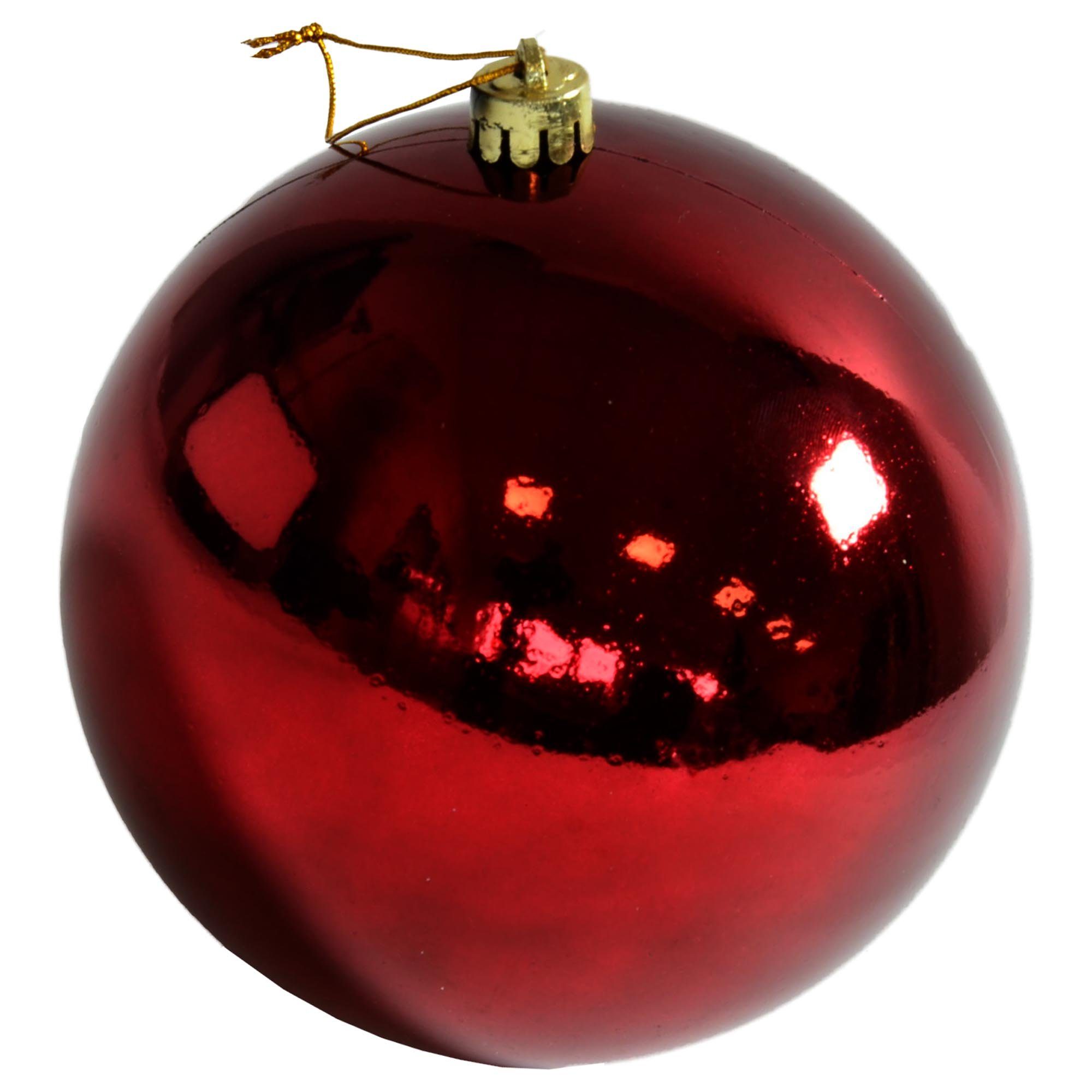 B&S Weihnachtsbaumkugel Weihnachtskugel Kunststoff Ø 14 cm bordeaux für Inn günstig online kaufen