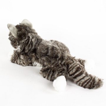 Teddys Rothenburg Kuscheltier Kuscheltier Maine Coon Katze grau getigert liegend 38 cm Uni-Toys