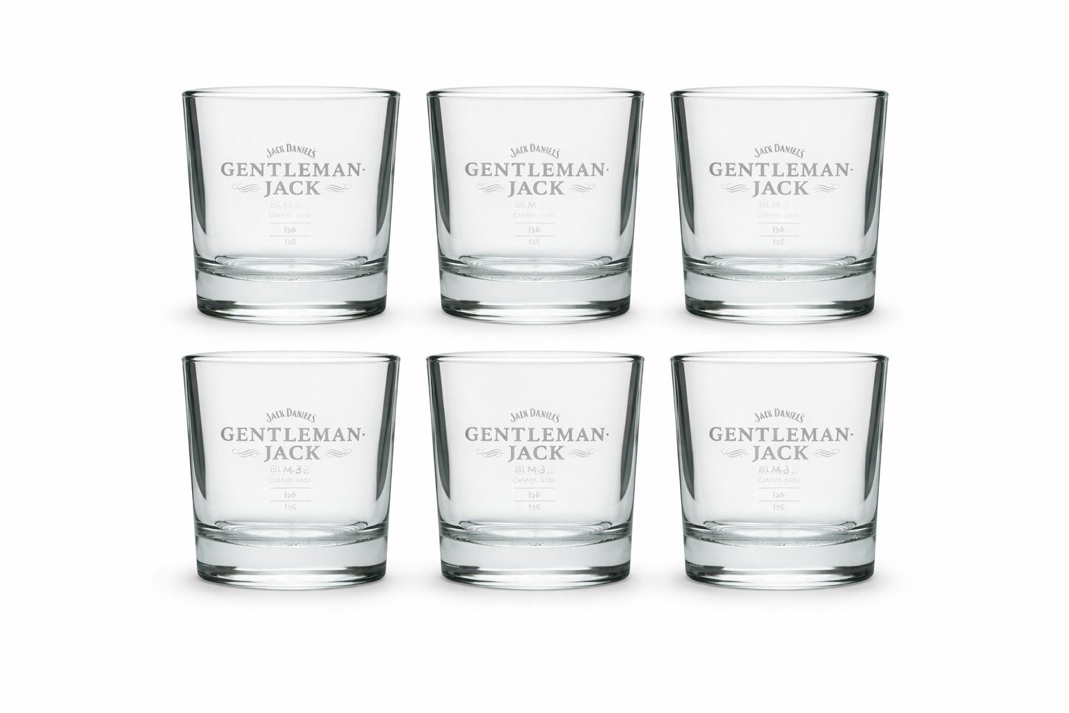 Jack Daniels Gläser-Set Jack Daniel’s Gentleman Jack Whiskygläser – 6er Set – Original