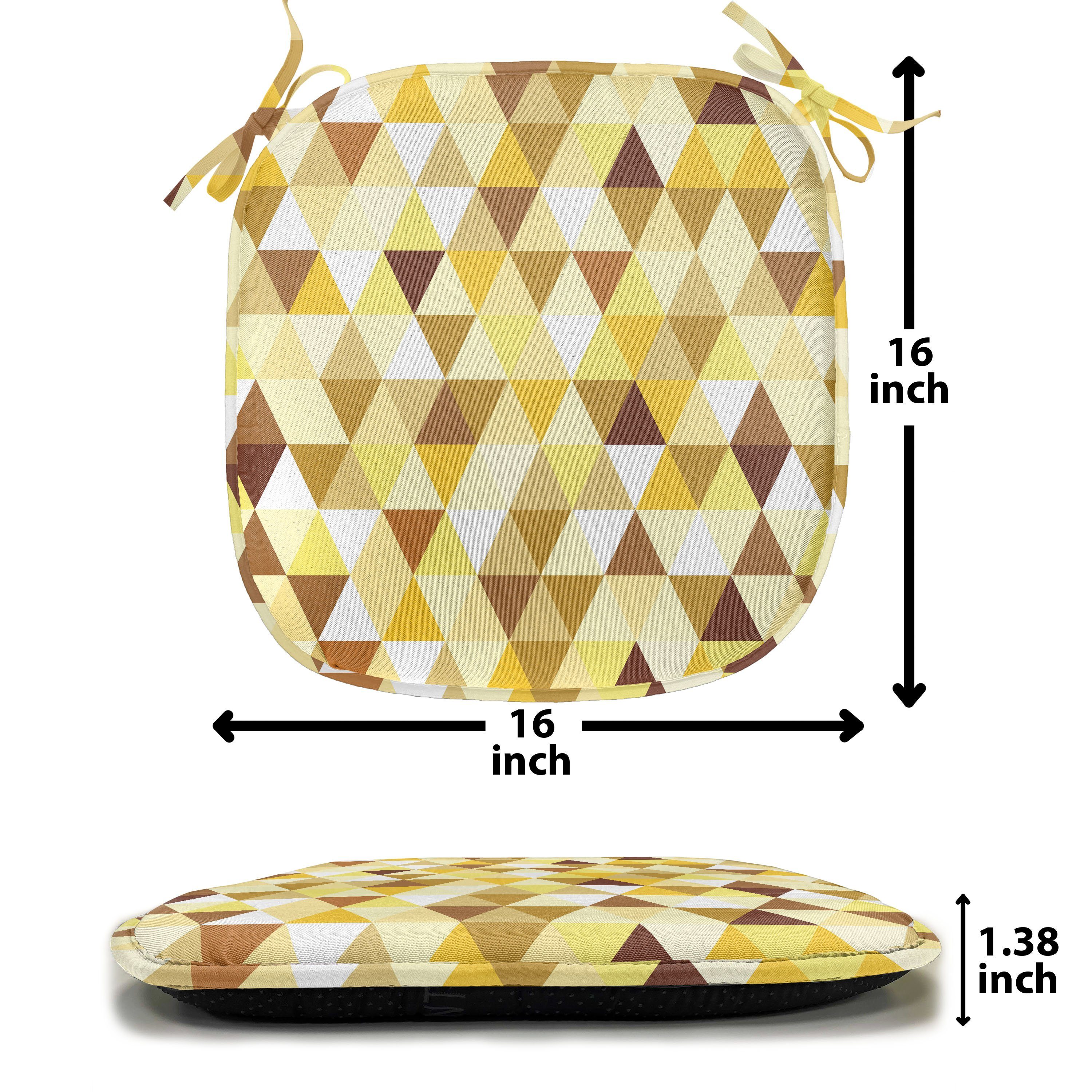 für Triangles mit Abakuhaus Kissen Geometrisch Funky Dekoratives Vivid Riemen Stuhlkissen Küchensitze, wasserfestes