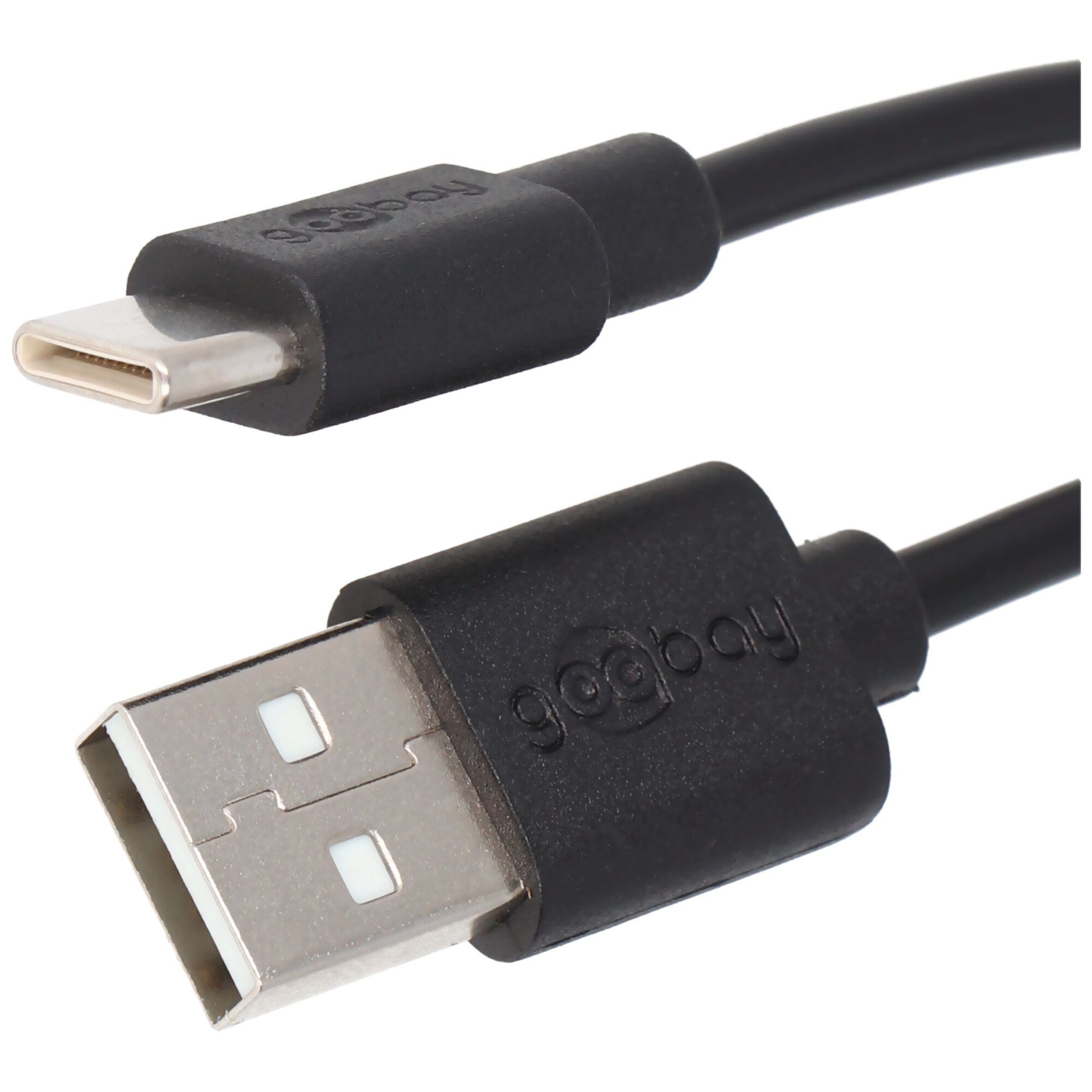 Lade- für USB-C alle mit Ansch Akku-Ladestation und Synchronisationskabel Geräte USB-C Goobay