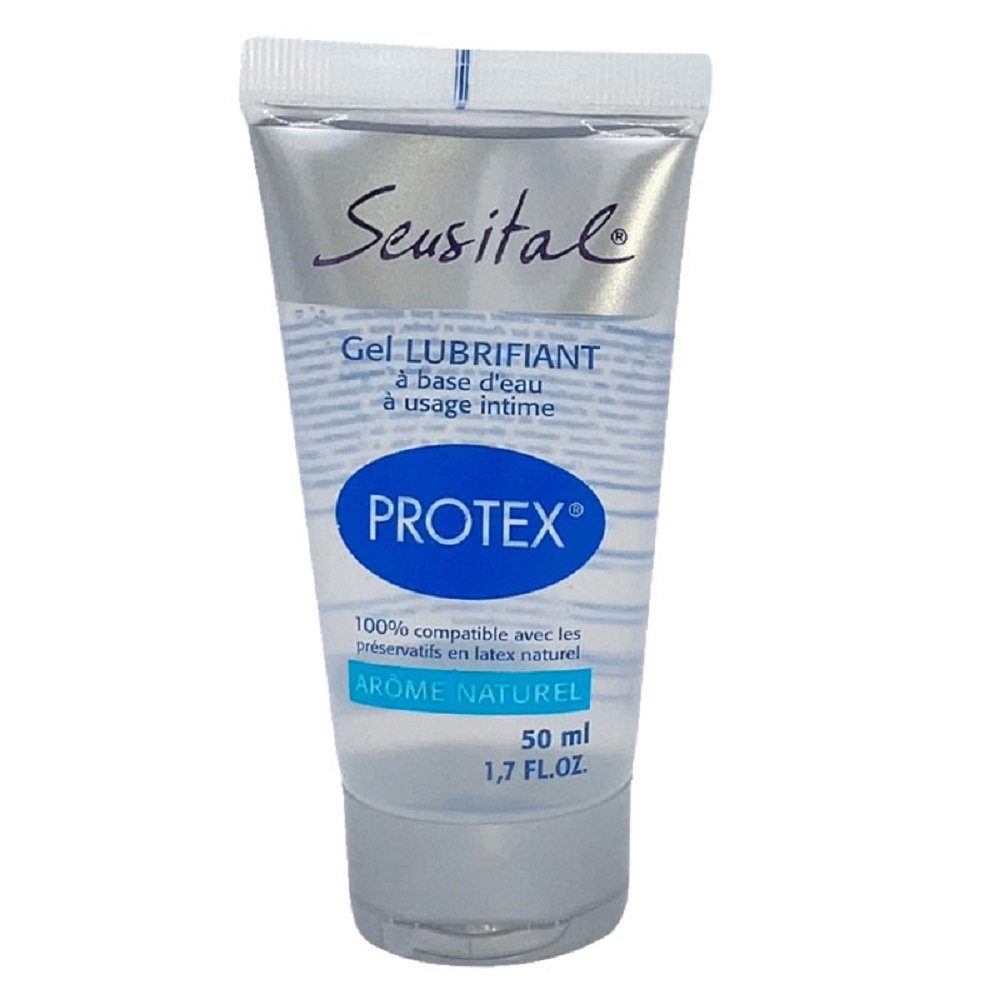 Protex Gleitgel SENSITAL Arôme Gleitgel Natural, kondomfreundliches Tube aus Frankreich 50ml, mit