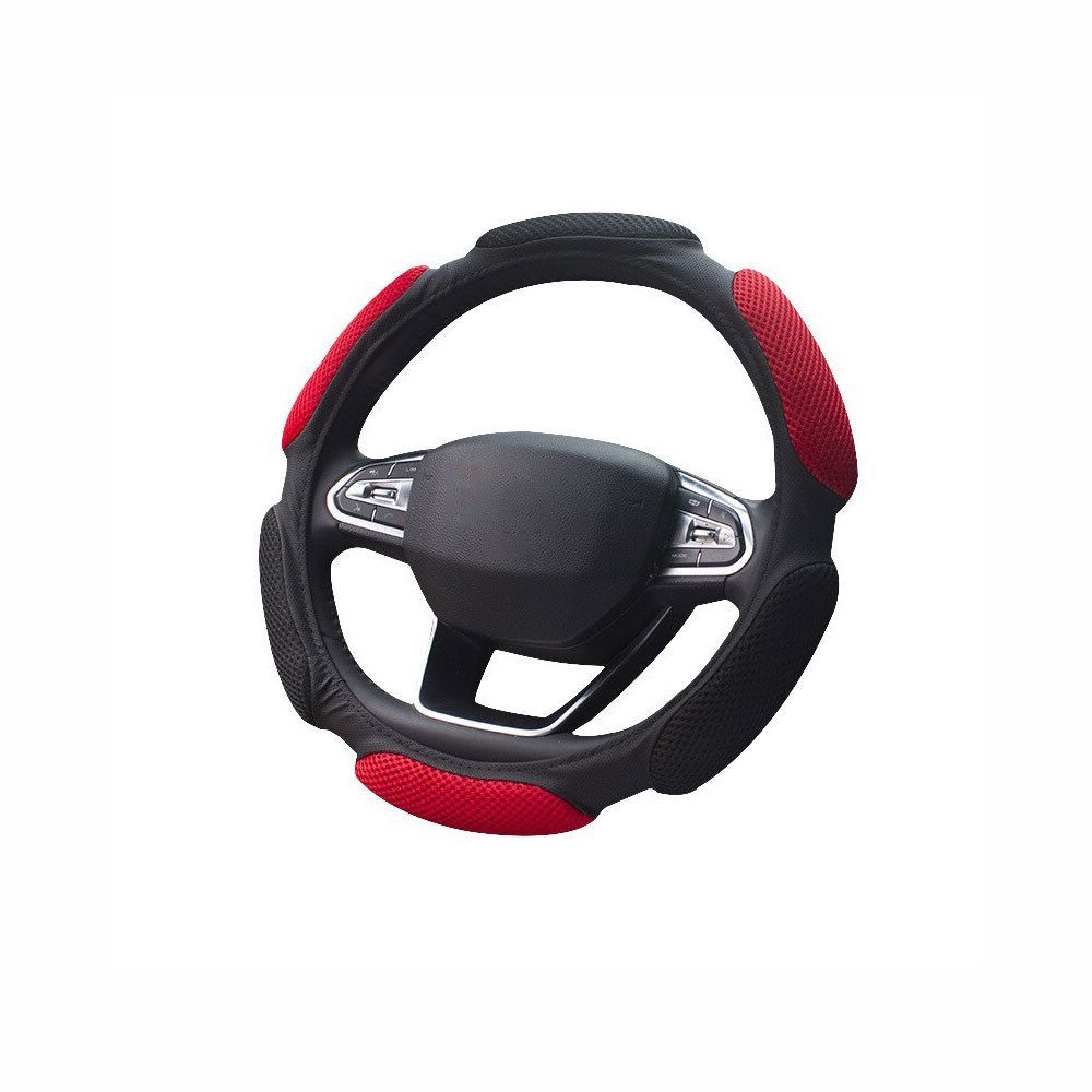 Hikity Lenkradbezug Lenkradbezug Auto, Rutschfeste und atmungsaktive Universal 37-38cm, Ø 37 - 39 cm, Rutschfest