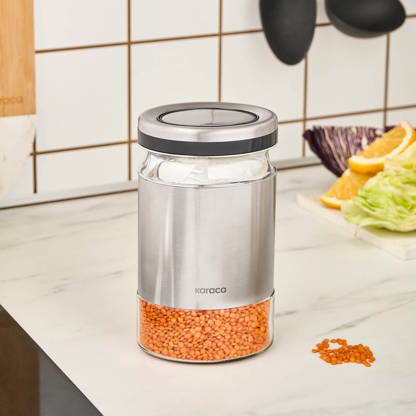 Karaca Vorratsglas Karaca Stellum, Vorratsglas, 750ML, Inox, ACRYL