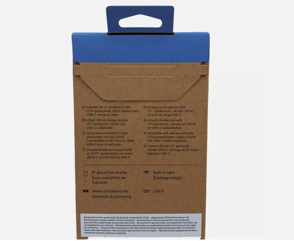 Kindle 16GB 11. Generation 2024 WLAN mit Spezialangeboten E-Book (6", 16 GB, Fire OS, 6 Zoll Display)
