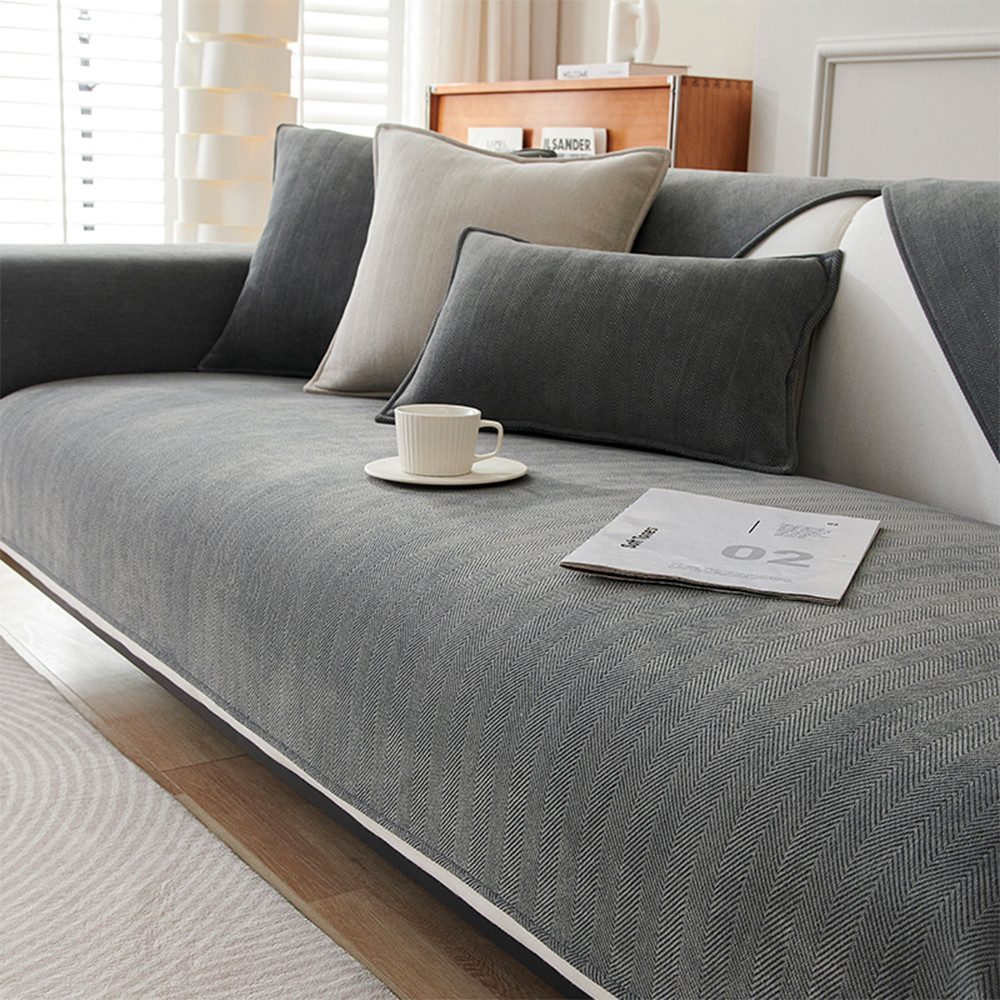 NUODWELL Sofahusse Sofahusse Sofarock Sofabezug 1 2 3 4 5 Sitz Anti-Rutsch Sofaschützer