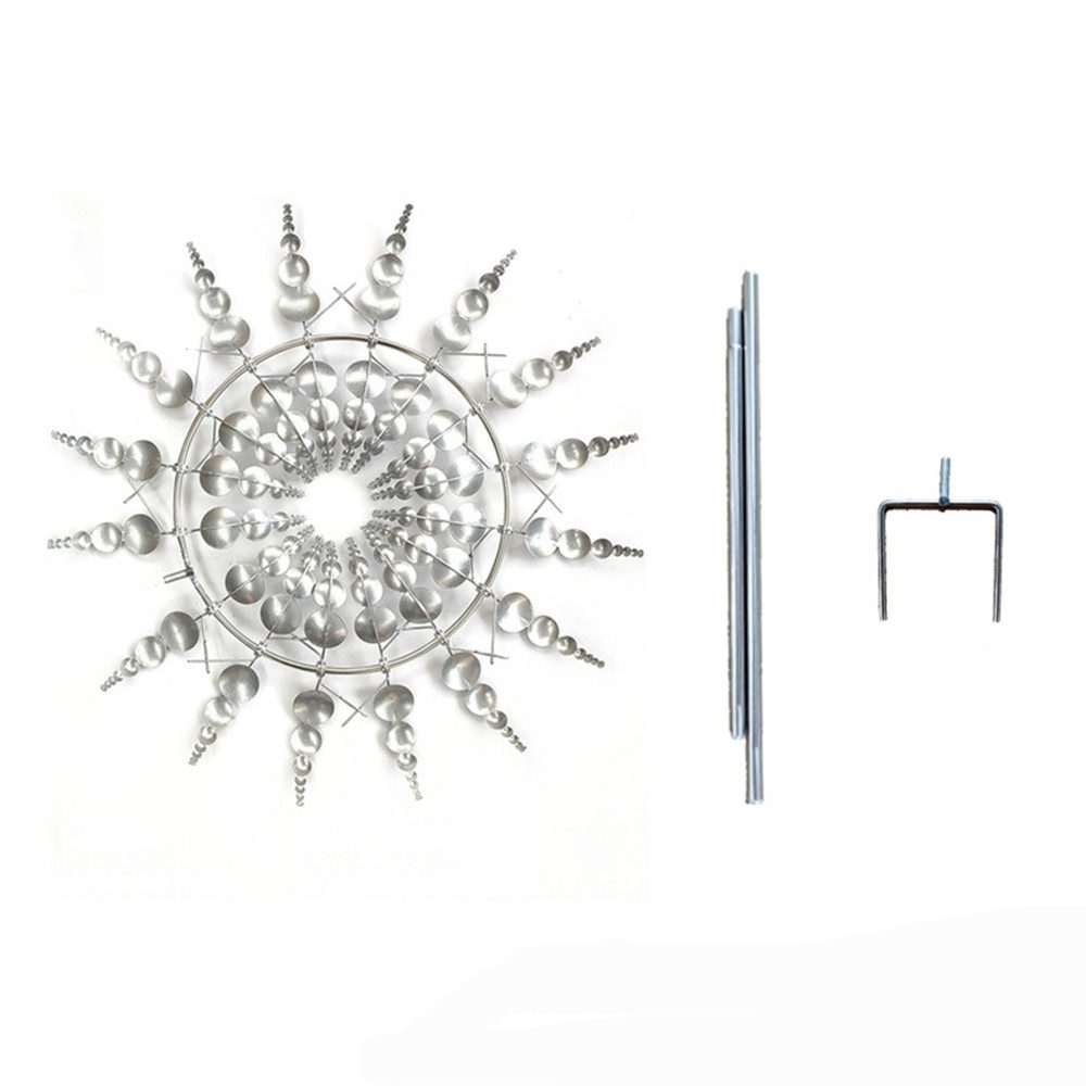 SIKAINI Schlagmetall Windbetrieben und wetterfest, Buntes Garten Windspiel günstig online kaufen