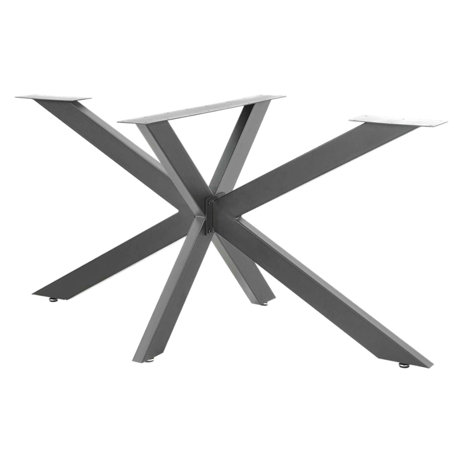 STADO Tischbein Tischgestell, Anthrazit, 150x78x71 Stahl cm, X-Design, Schwarz