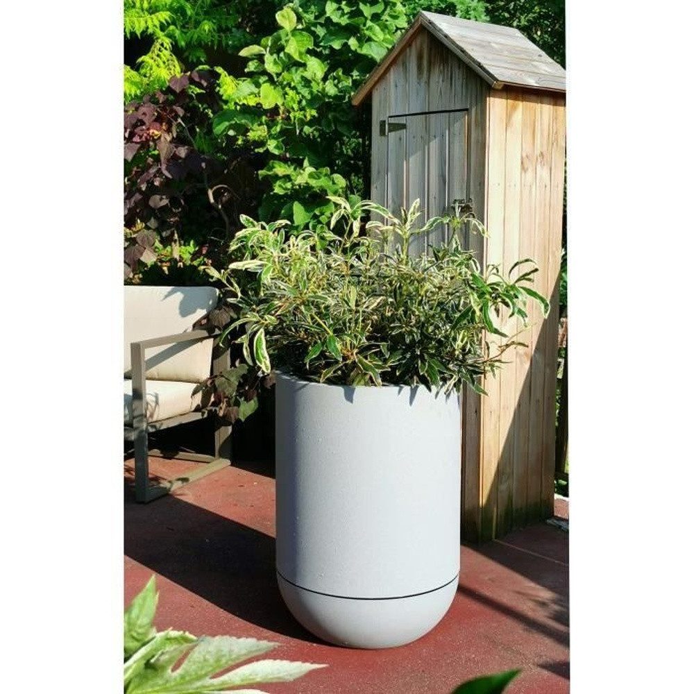 Riviera System Pflanzschale RIVIERA - Tulpenförmiger Blumentopf - Granit D40 - Stein