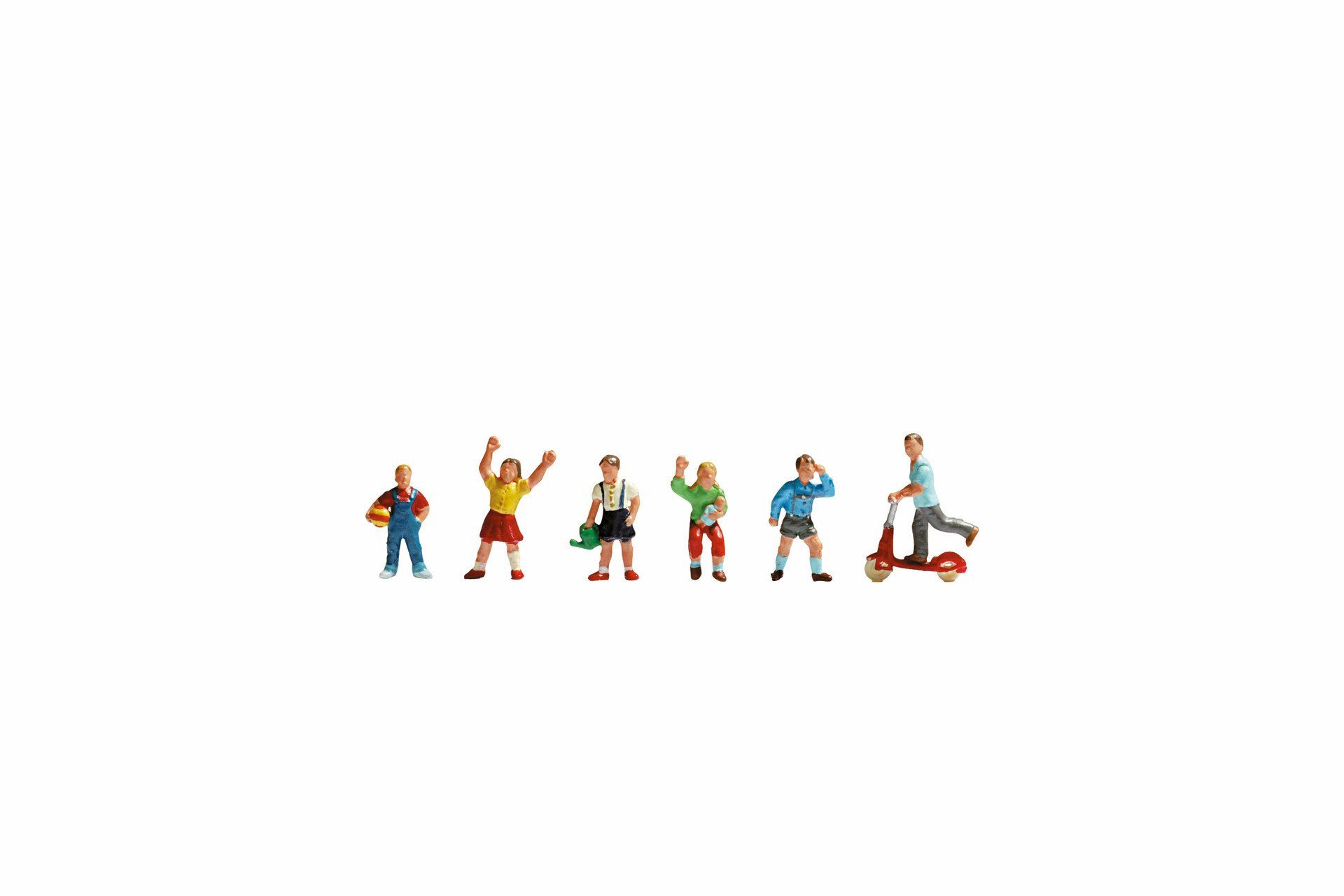 NOCH Dekofigur Handbemalte Kinderfiguren Set für Modellbahn Lands