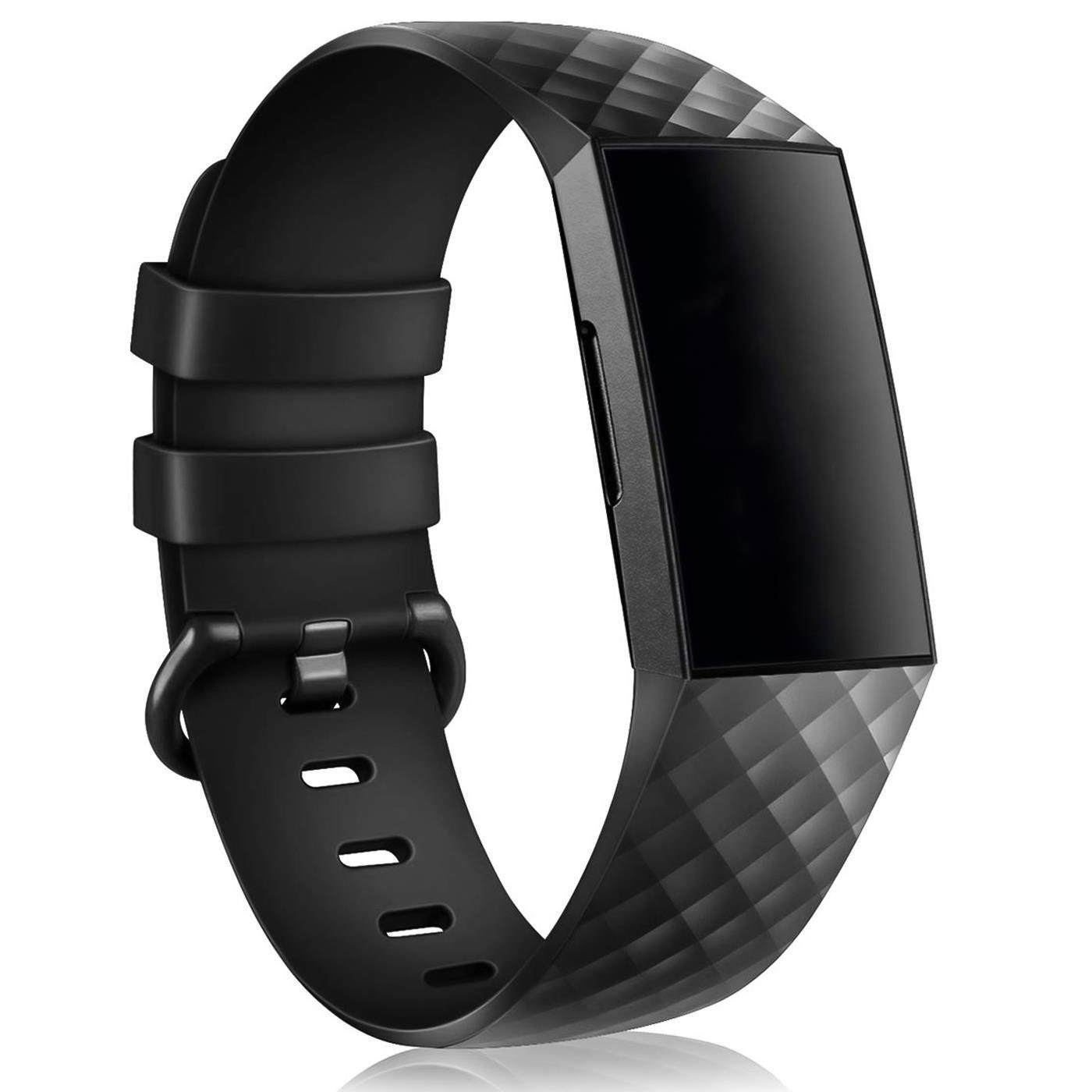 Sport für / Silikon, CoolGadget 3 Smartwatch-Armband Uhrenarmband Band S Unisex 4 Fitbit Fitness TPU Fitnessarmband Größe / Charge aus