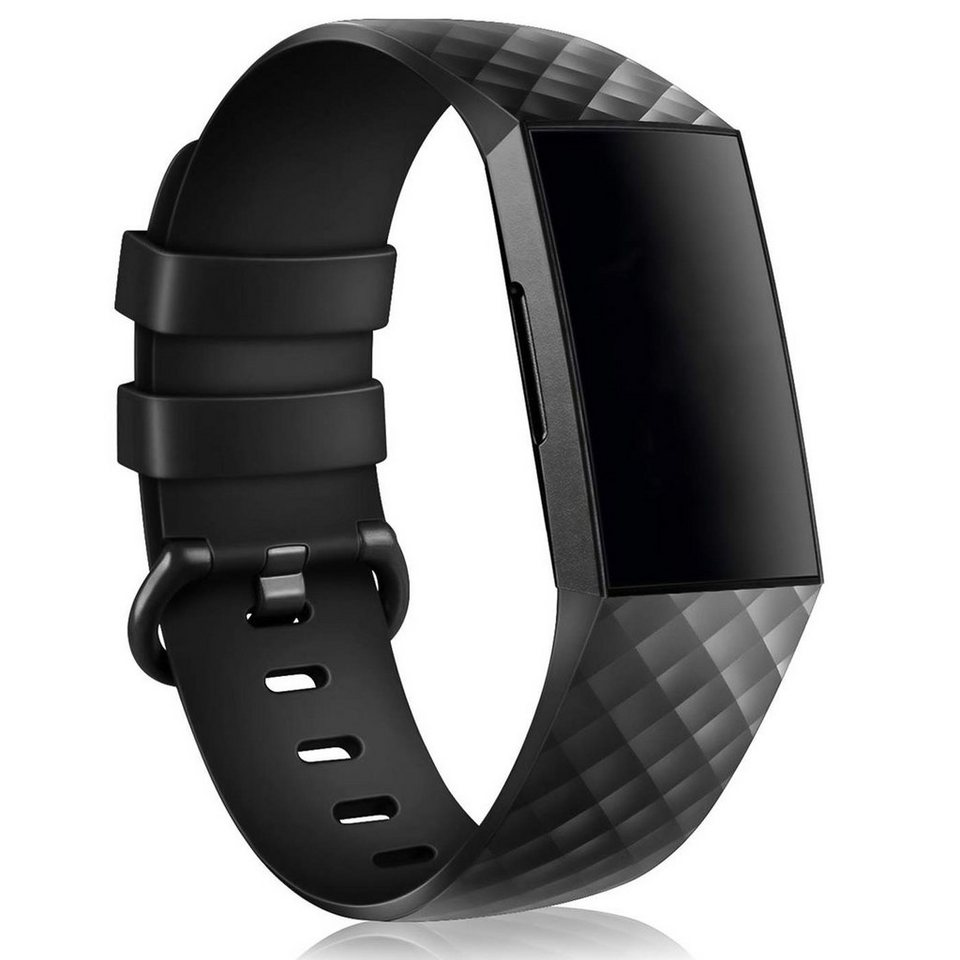 CoolGadget Smartwatch-Armband Fitnessarmband aus TPU / Silikon, für Fitbit  Charge 3 / 4 Sport Uhrenarmband Fitness Band Unisex Größe S