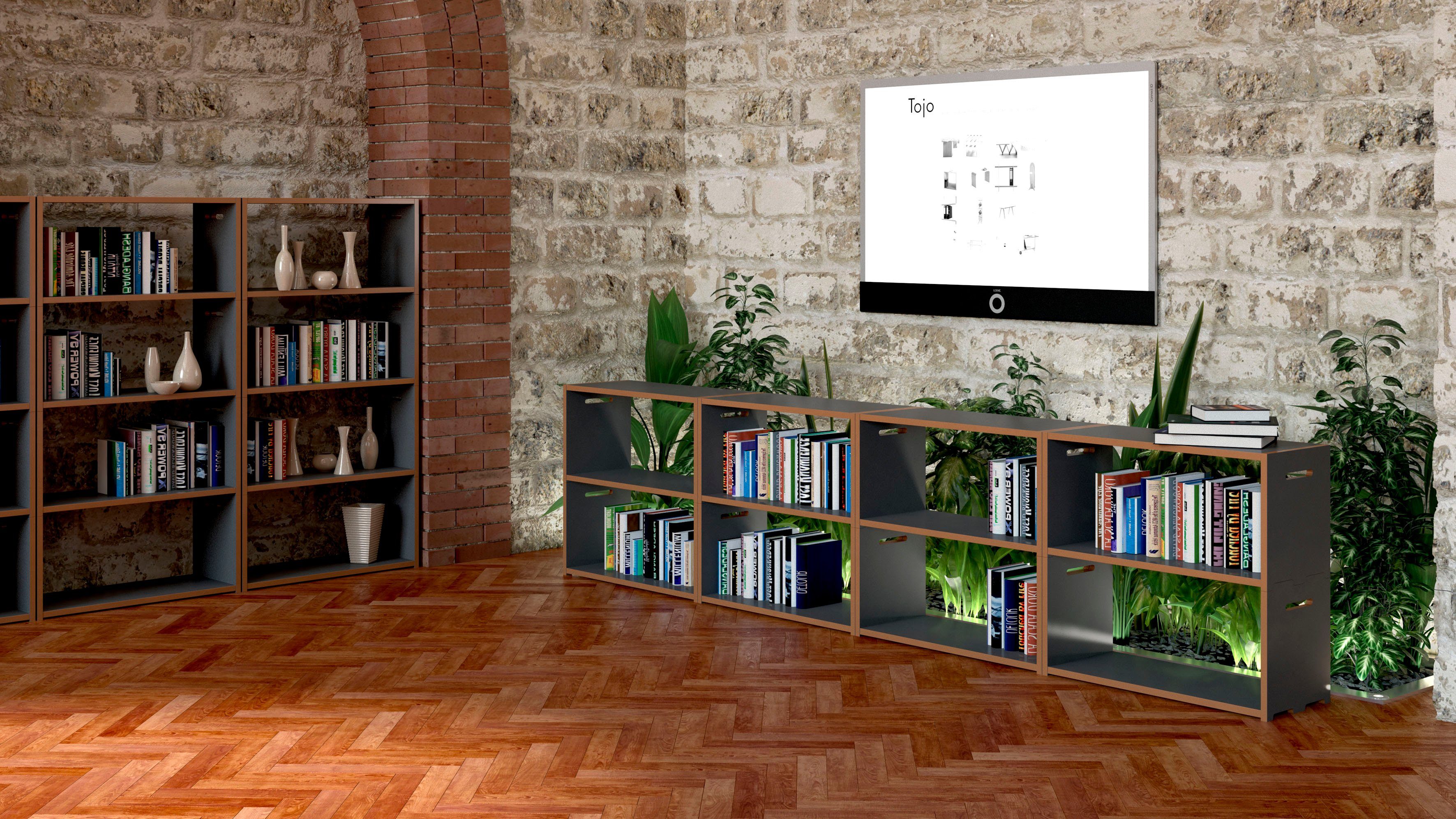 Tojo Mehrzweckregal hochstapler 8er-Set, in zwei Farben