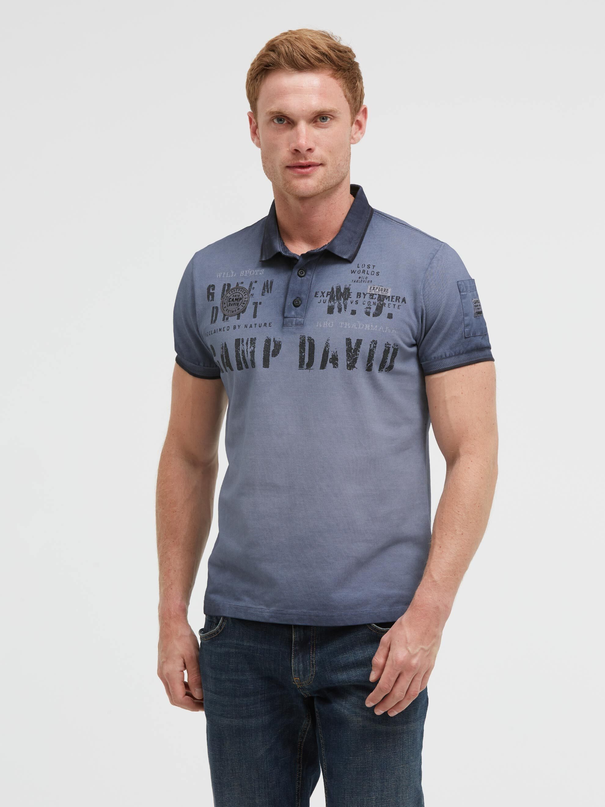 CAMP DAVID Poloshirt aus Baumwolle
