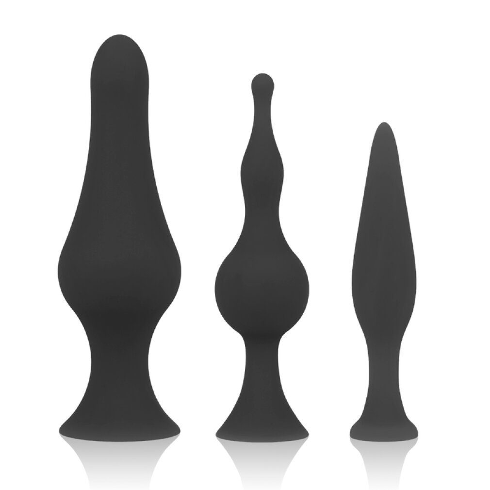 Sex Toys Analplug Ohmama Silicone Anal Plug Set Black Packung Online Kaufen Otto