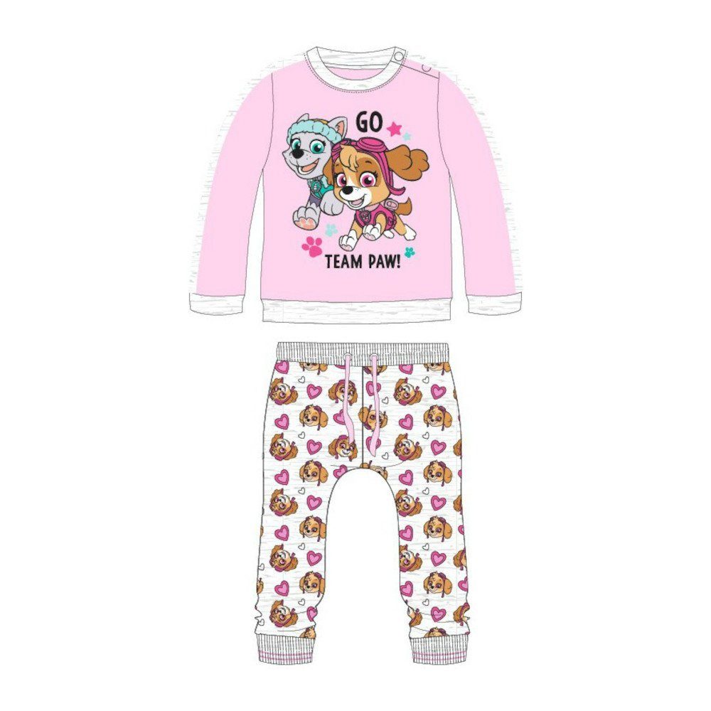 PAW PATROL Trainingsanzug Kleinkind "Go Baby- Team Mädchen – PAW (Set, Shirt Hose Patrol / für 2-tlg) &