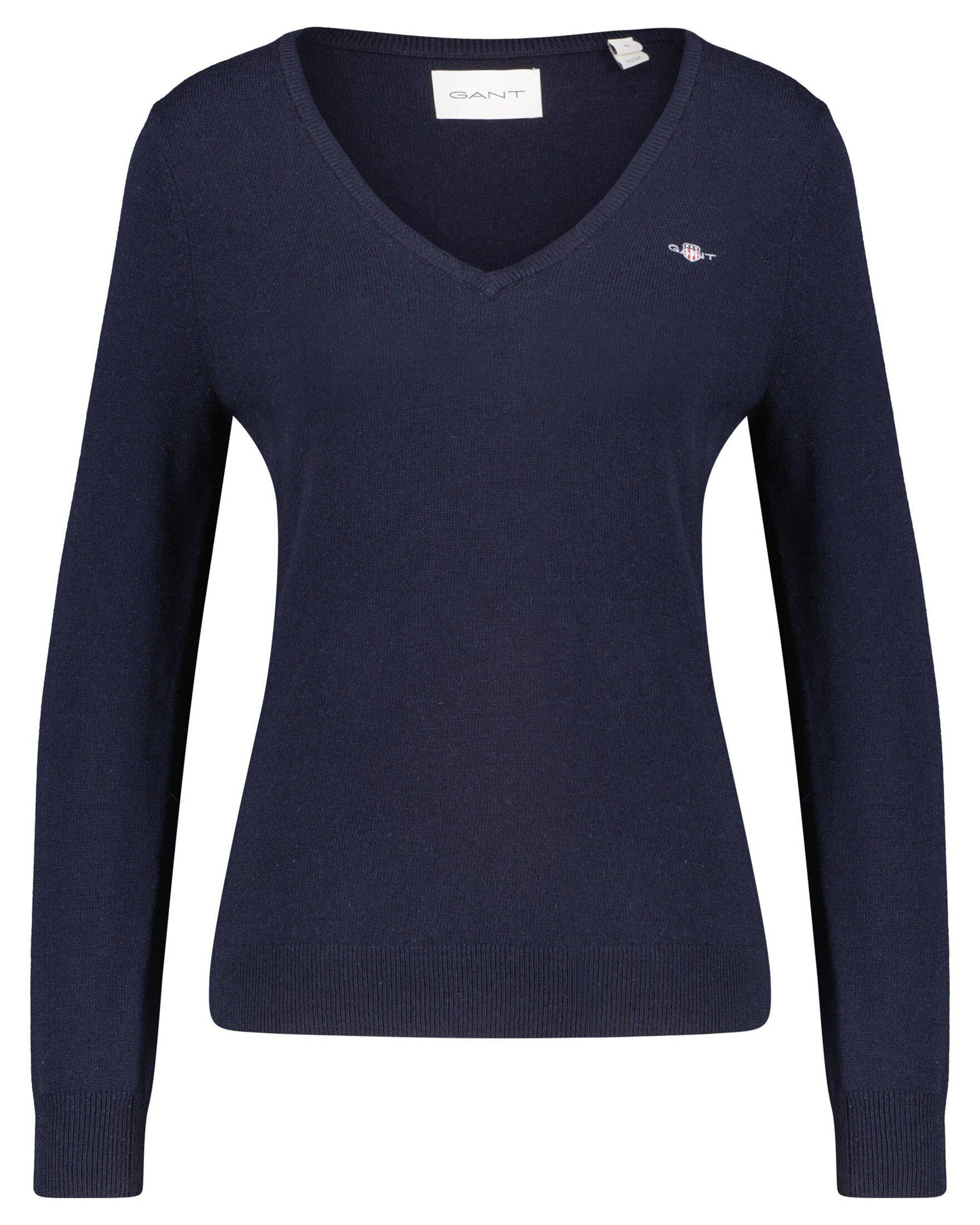 Gant Strickpullover Damen Pullover (1-tlg) marine (52)