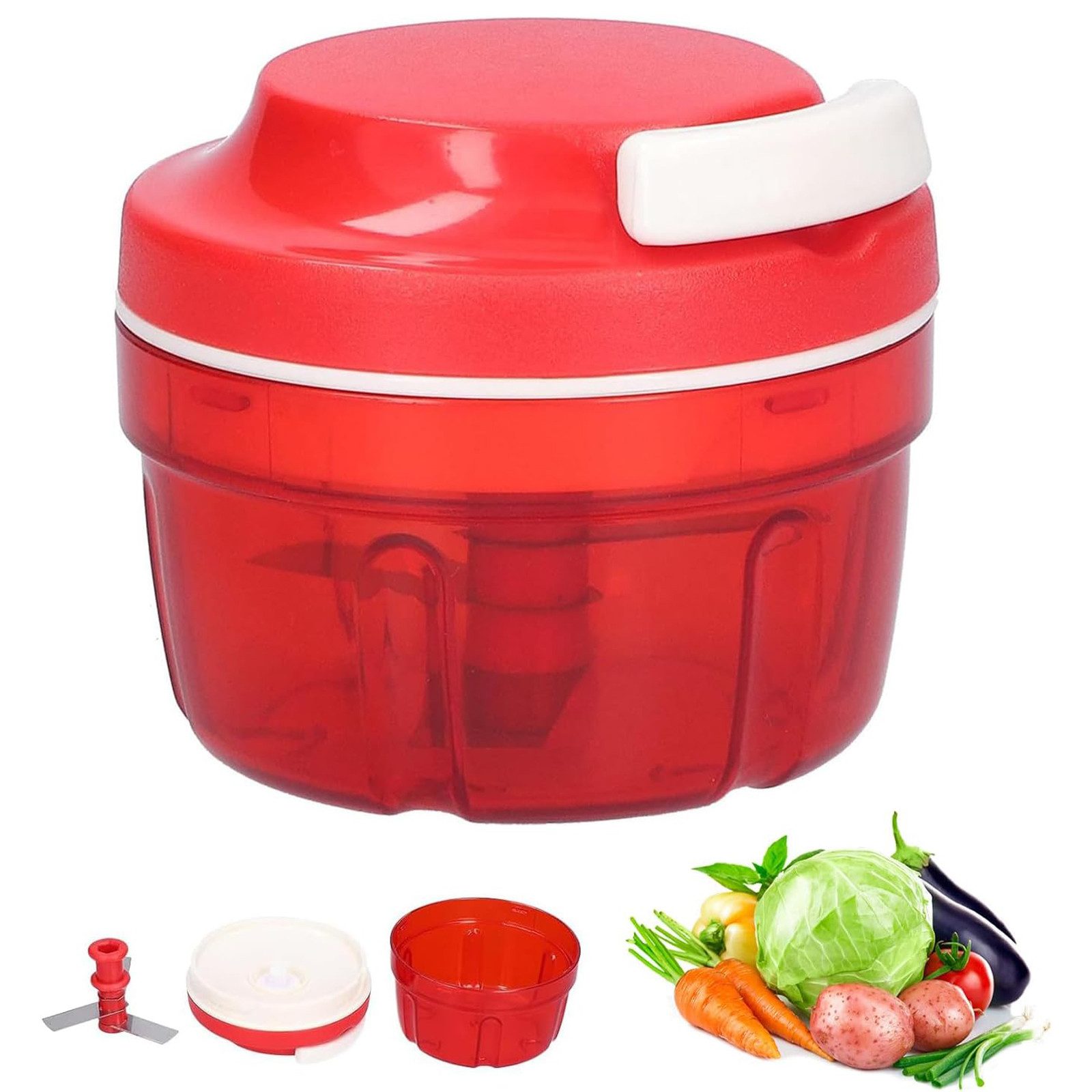 STILVORA Gemüseschneider Режущие инструменты Seilzug Multifunktionshacker für Gemüse, Obst, Kräuter