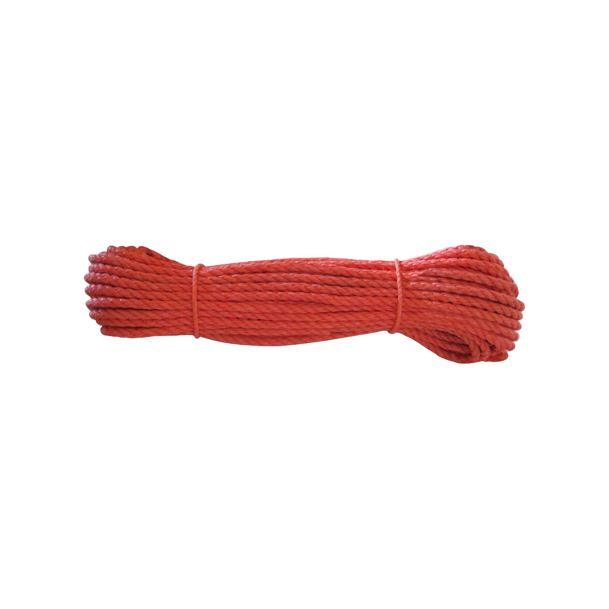 Braun Versandkarton Polypropylen-Seil, Durchmesser 8mm 20m auf Docke, orange