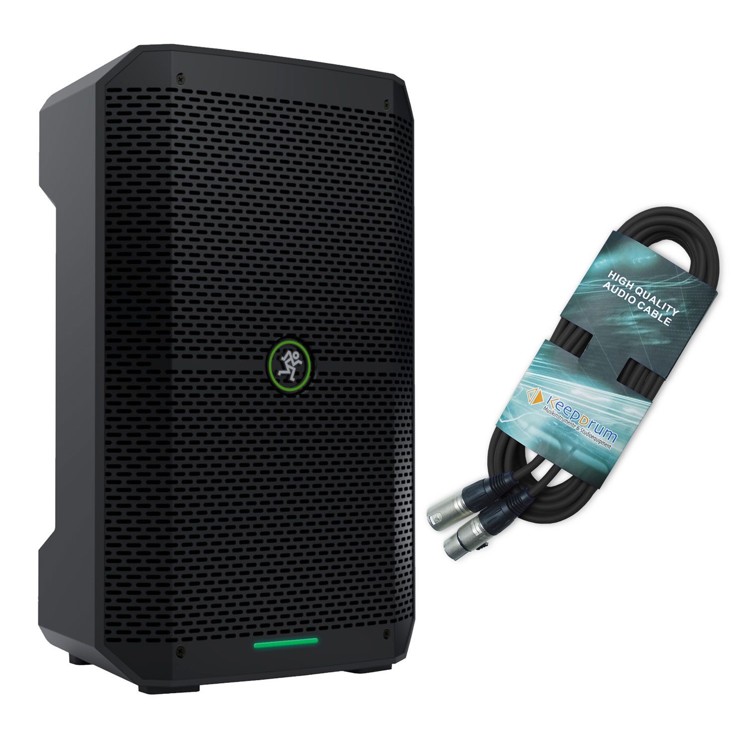 MACKIE Mackie Колонки Thump GO mobile Box mit Akku und XLR-Kabel Portable-Lautsprecher (Bluetooth, 200 W, Vorteils-Set mit XLR-Kabel)
