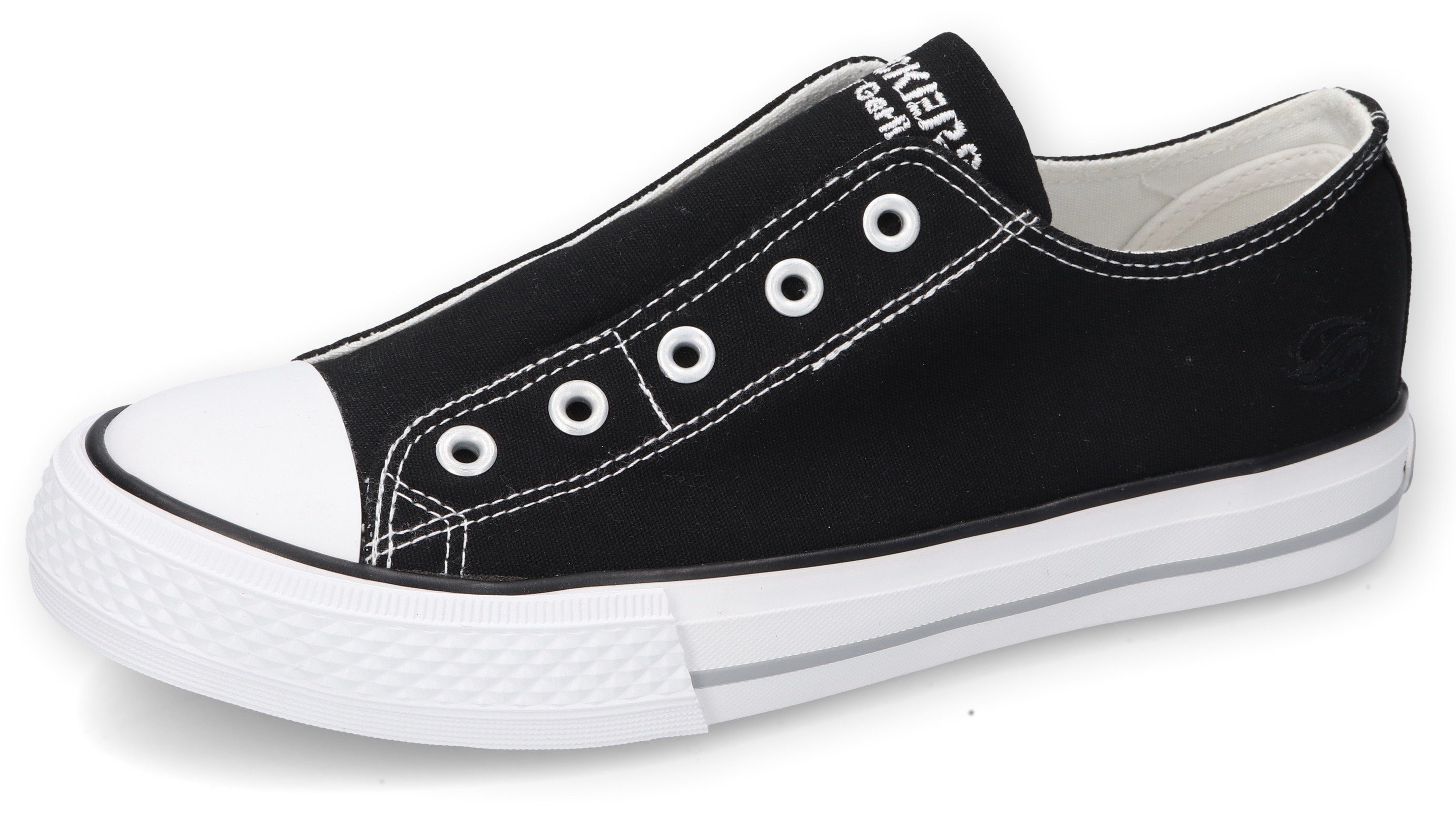 schwarz by Sneaker Dockers Zierösen Gerli Slip-On mit