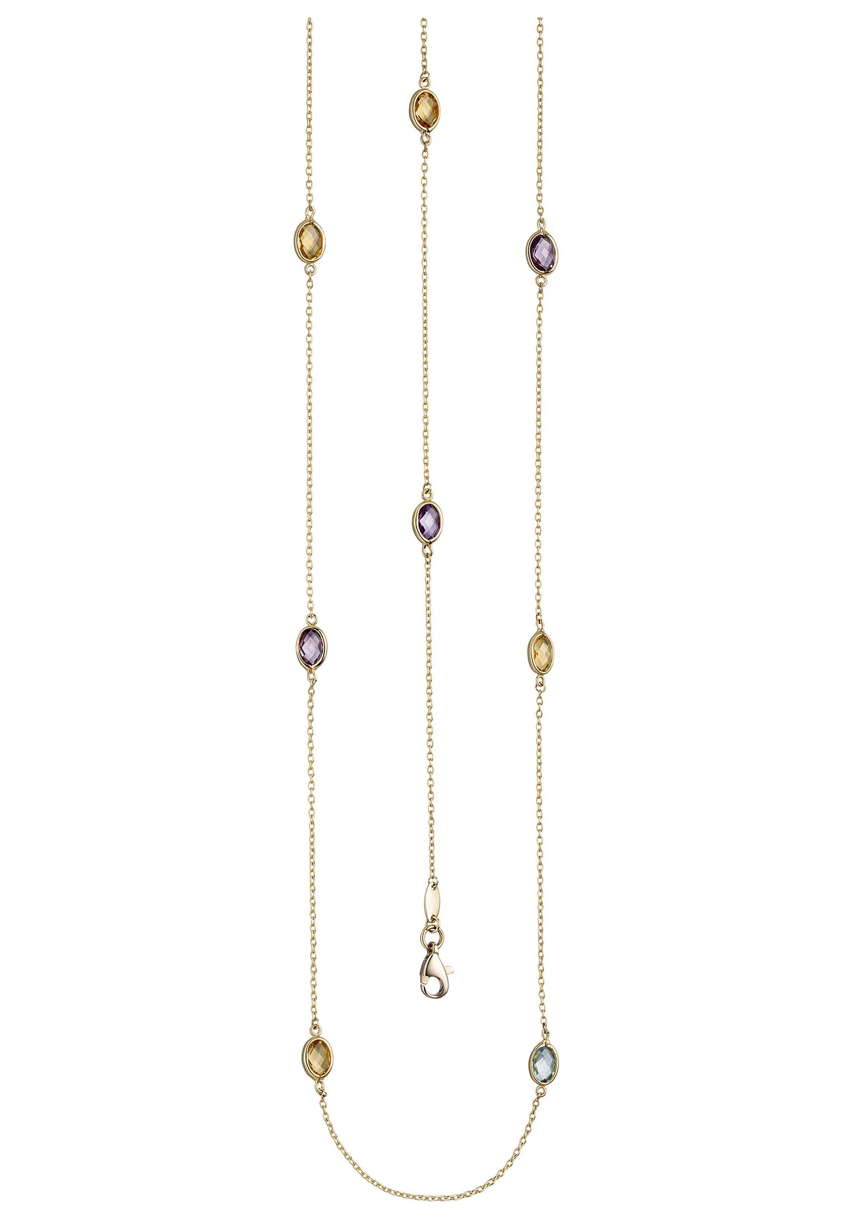 JOBO Collier, 585 Gold mit Amethyst Blau... JOBO Collier, 585 Gold mit Amethyst Blau...