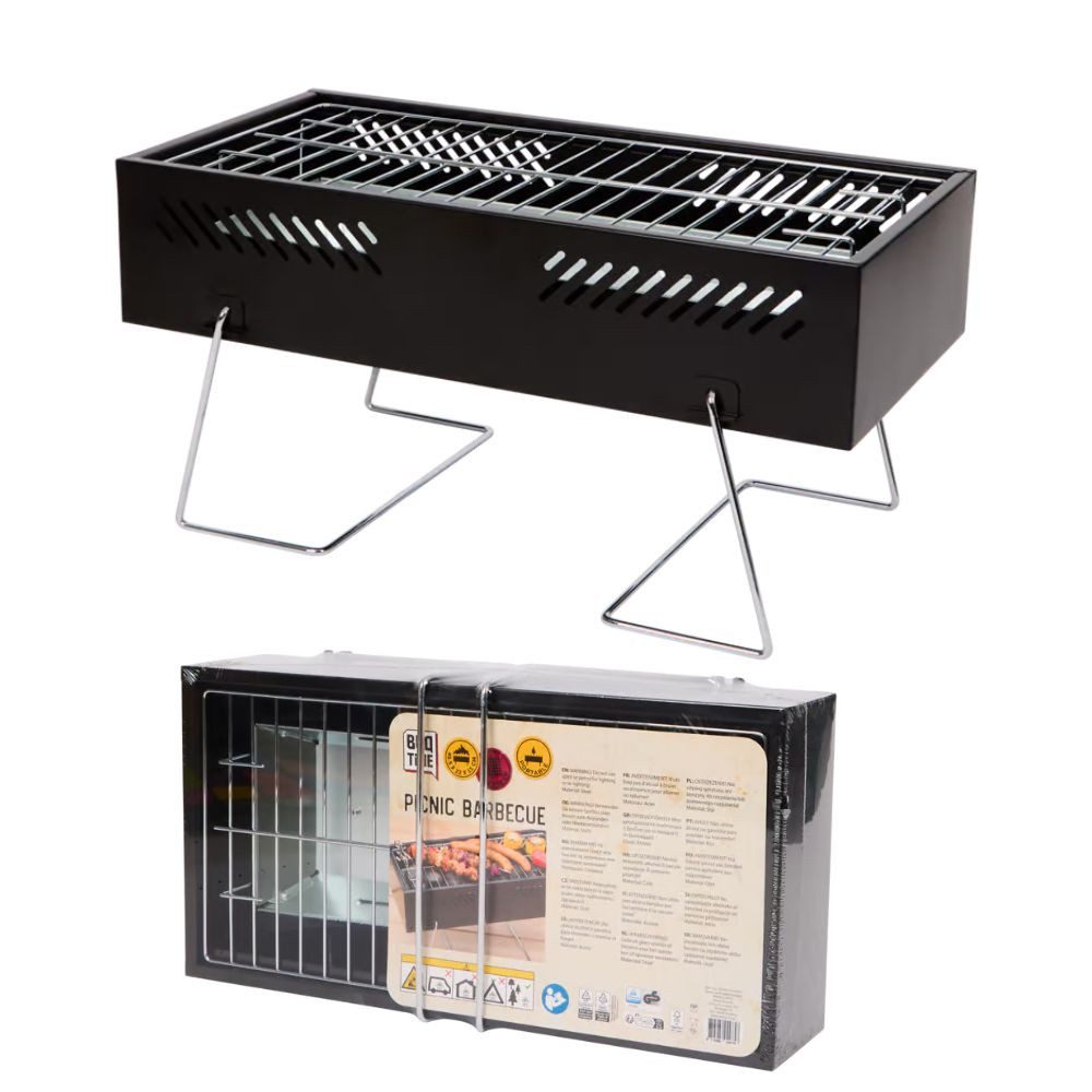 ZD Trading Haushaltshobel BBQ Picknick-Grill Edelstahl Holzkohle Grill Tischgrill Kohlegrill