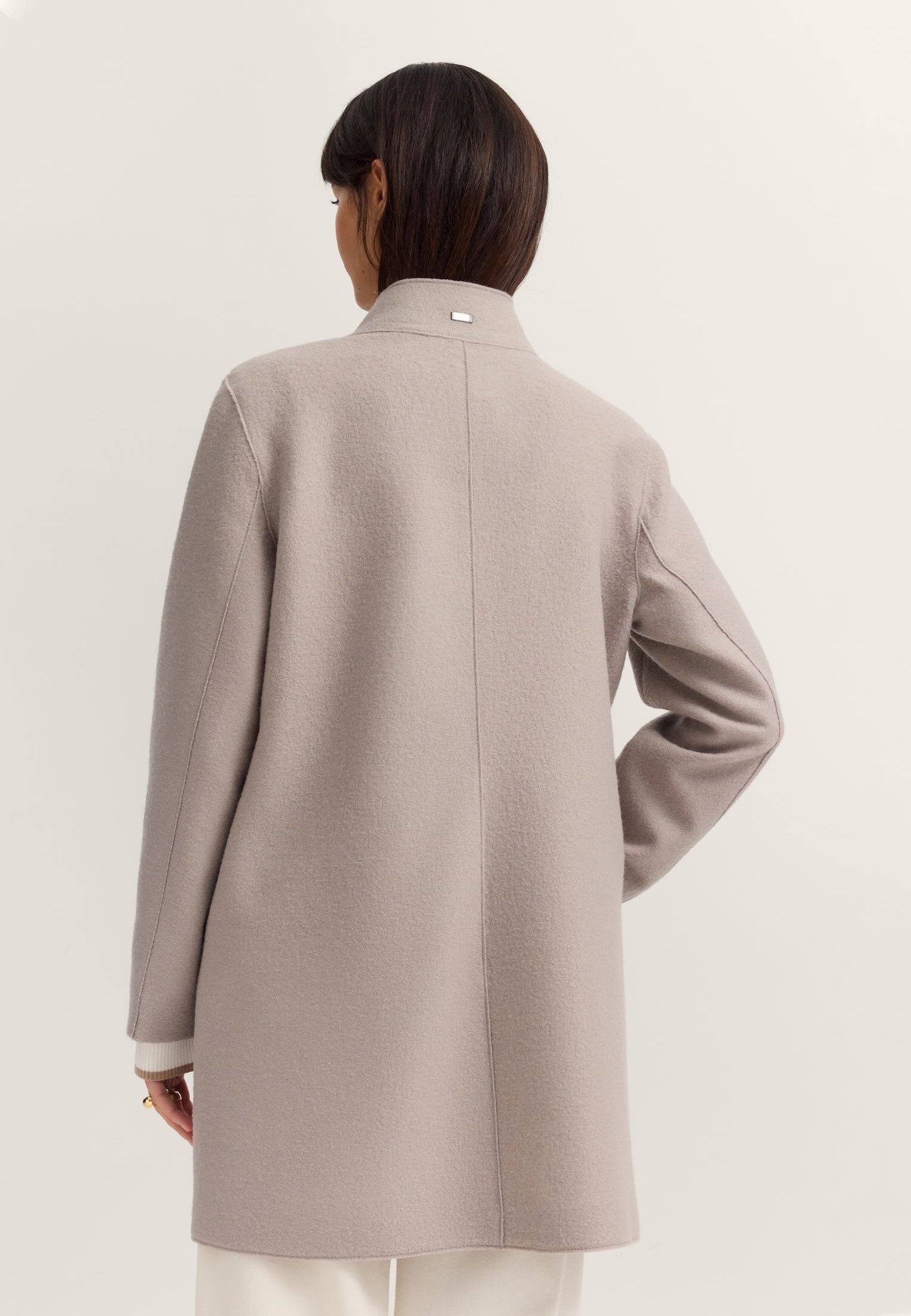 bugatti Wollmantel Regular Fit aus reiner italienischer Wolle