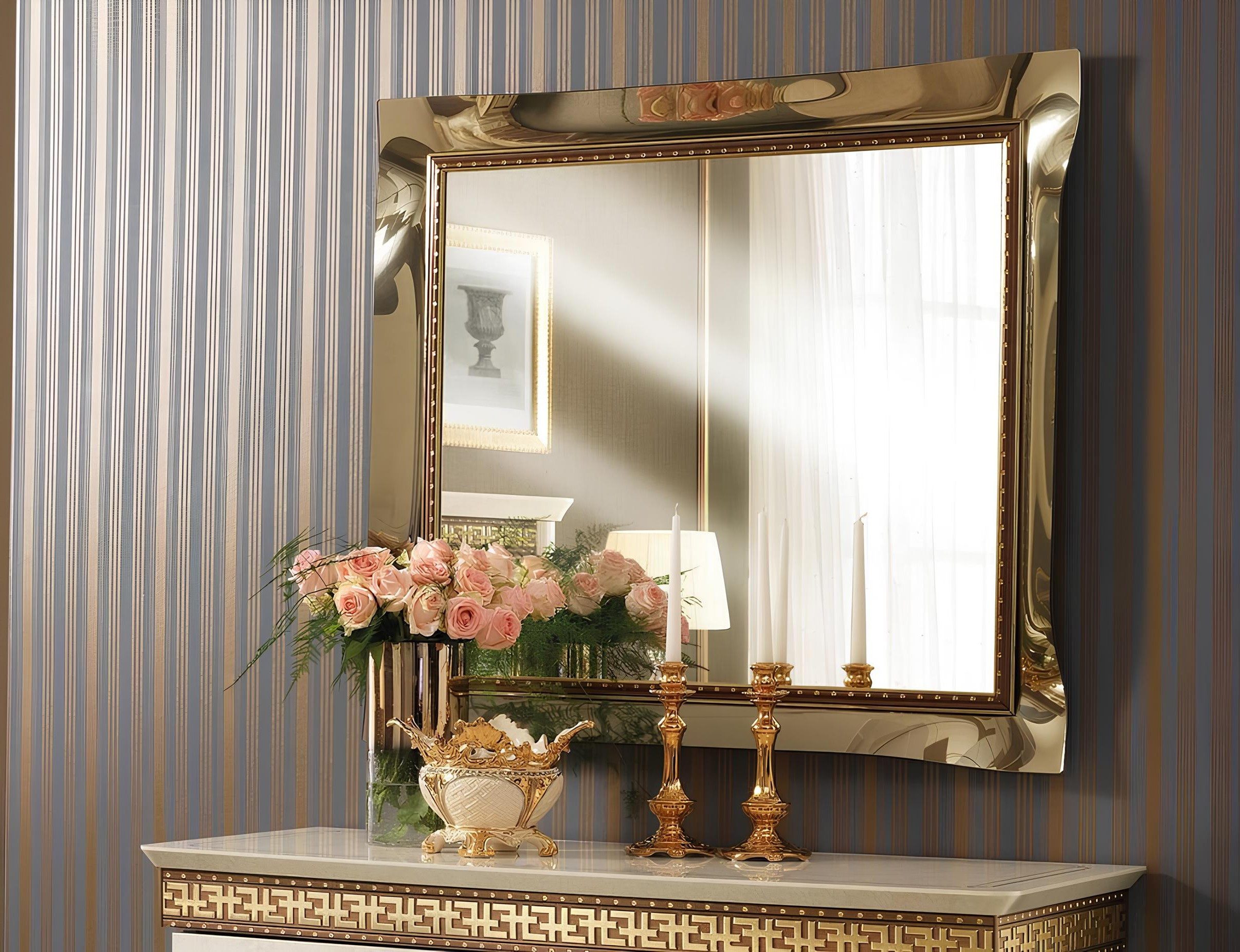 Xlmoebel Wandspiegel Barock Rokoko Spiegel aus Holz für Dielen und Wohnzimmer (1-St), Made in Europa