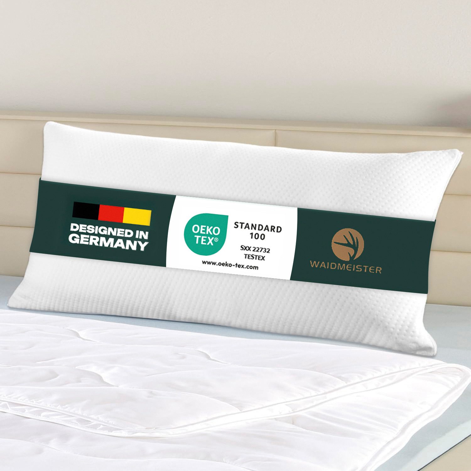 Waidmeister Nackenstützkissen Orthopädisches Kopfkissen 40x80 cm - Viskoela günstig online kaufen