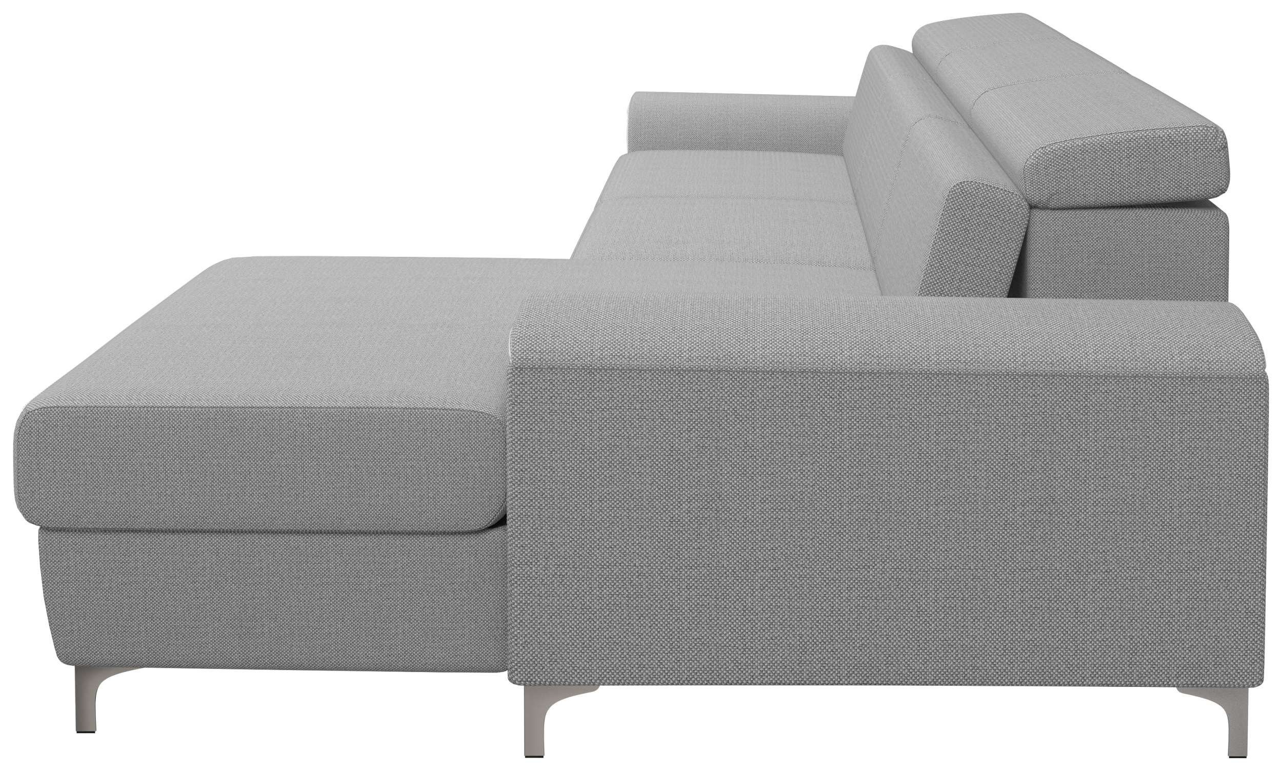 Stylefy Ecksofa Lino, L-Form, Eckcouch, mit Raum Bettfunktion, Kopfteilverstellung links oder frei stellbar, inklusive Sitzkomfort, bestellbar, im und Bettkasten mane rechts