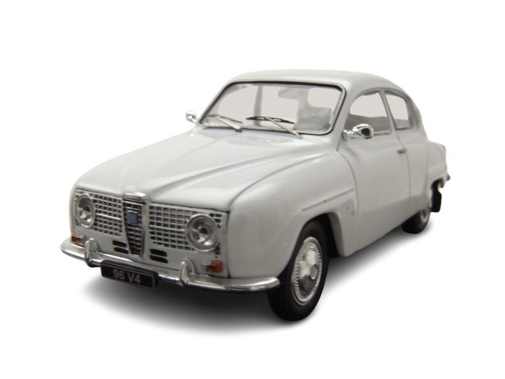 ixo Models Modellauto Saab 96 V4 1965 weiß, Maßstab 1:43