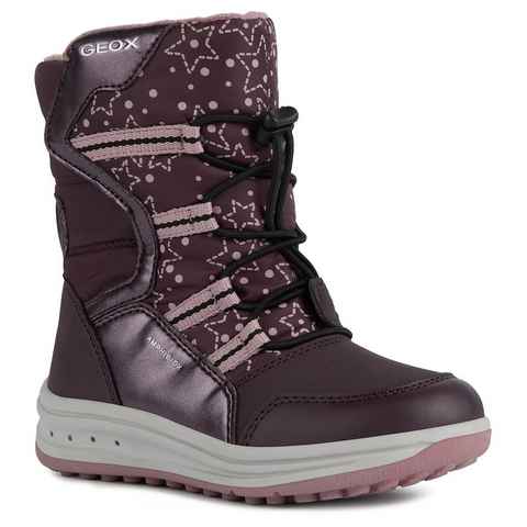 Geox Winterstiefel Snowboots, Klettstiefel mit hübschem Sternchenmuster