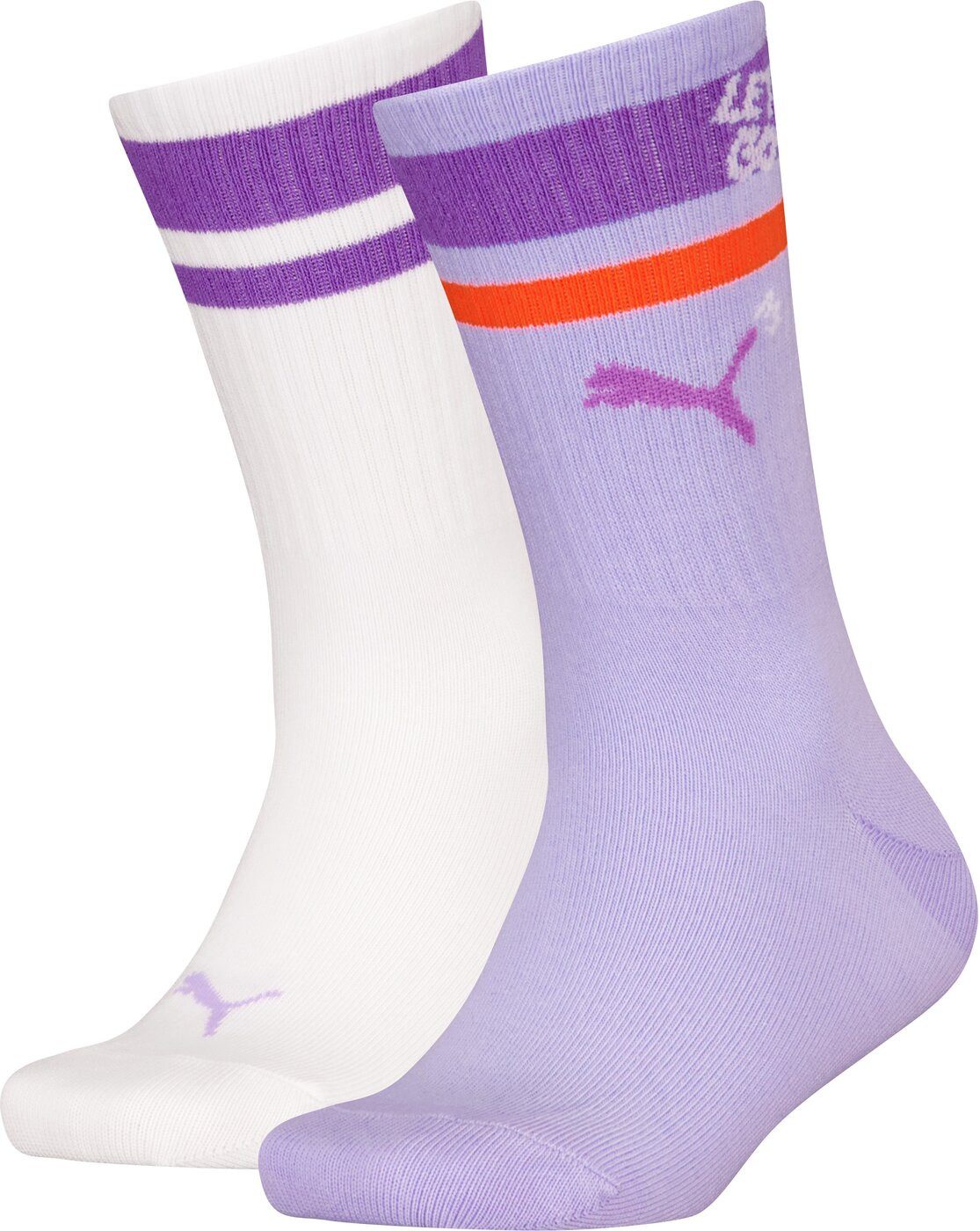 Basicsocken PUMA KIDS HERITAGE STRIPE CREW SO, fluor yellow
