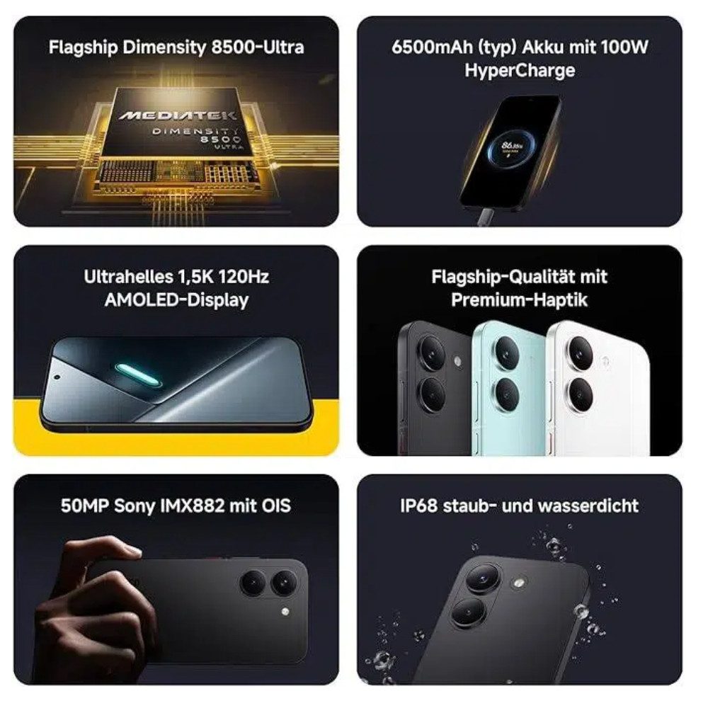 POCO POCO X8 Pro 8GB 512GB Smartphone (6.59 Zoll, 512 GB Speicherplatz, 50 MP Kamera)