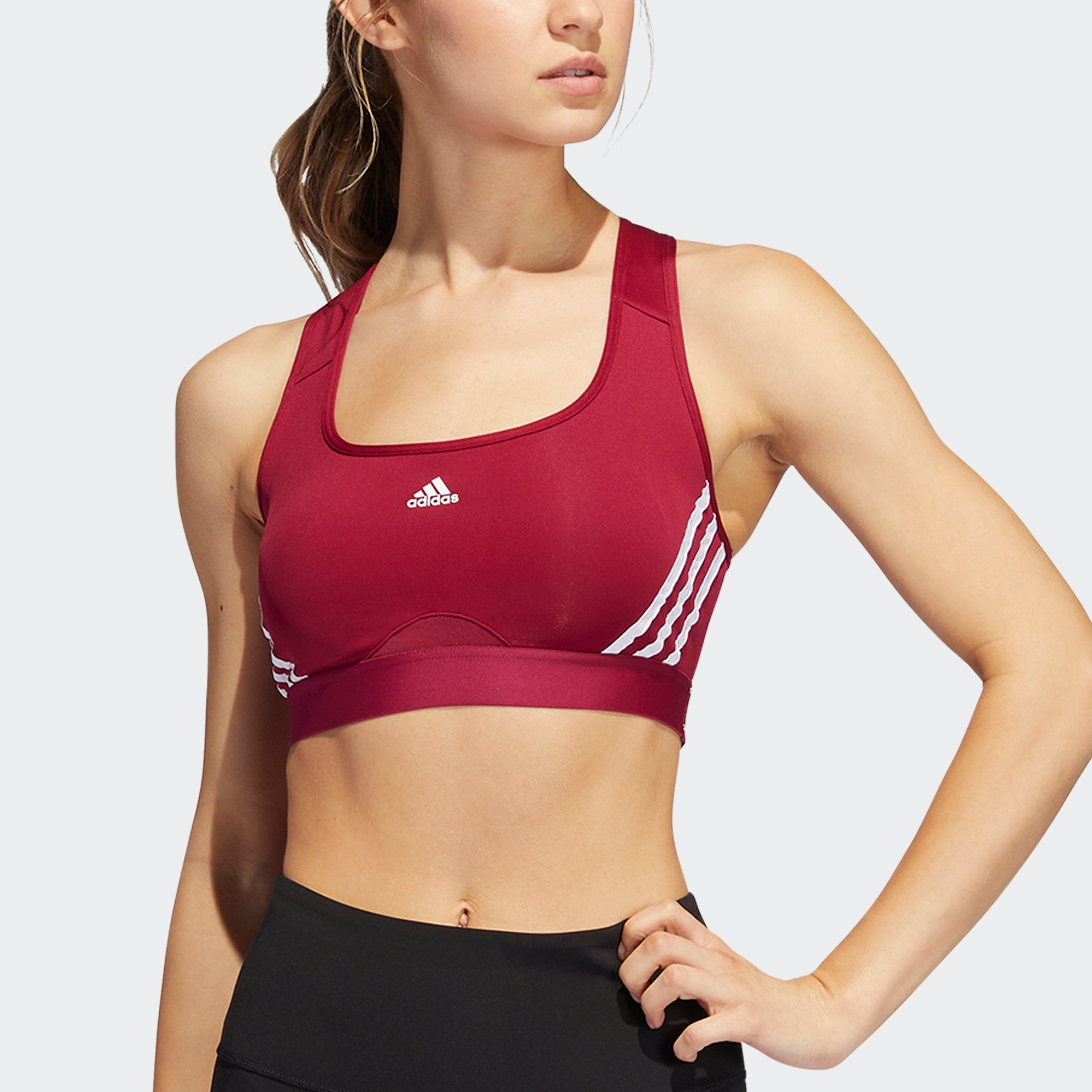 adidas Performance Sport-BH »ADIDAS POWERREACT TRAINING MEDIUM-SUPPORT  3-STREIFEN«