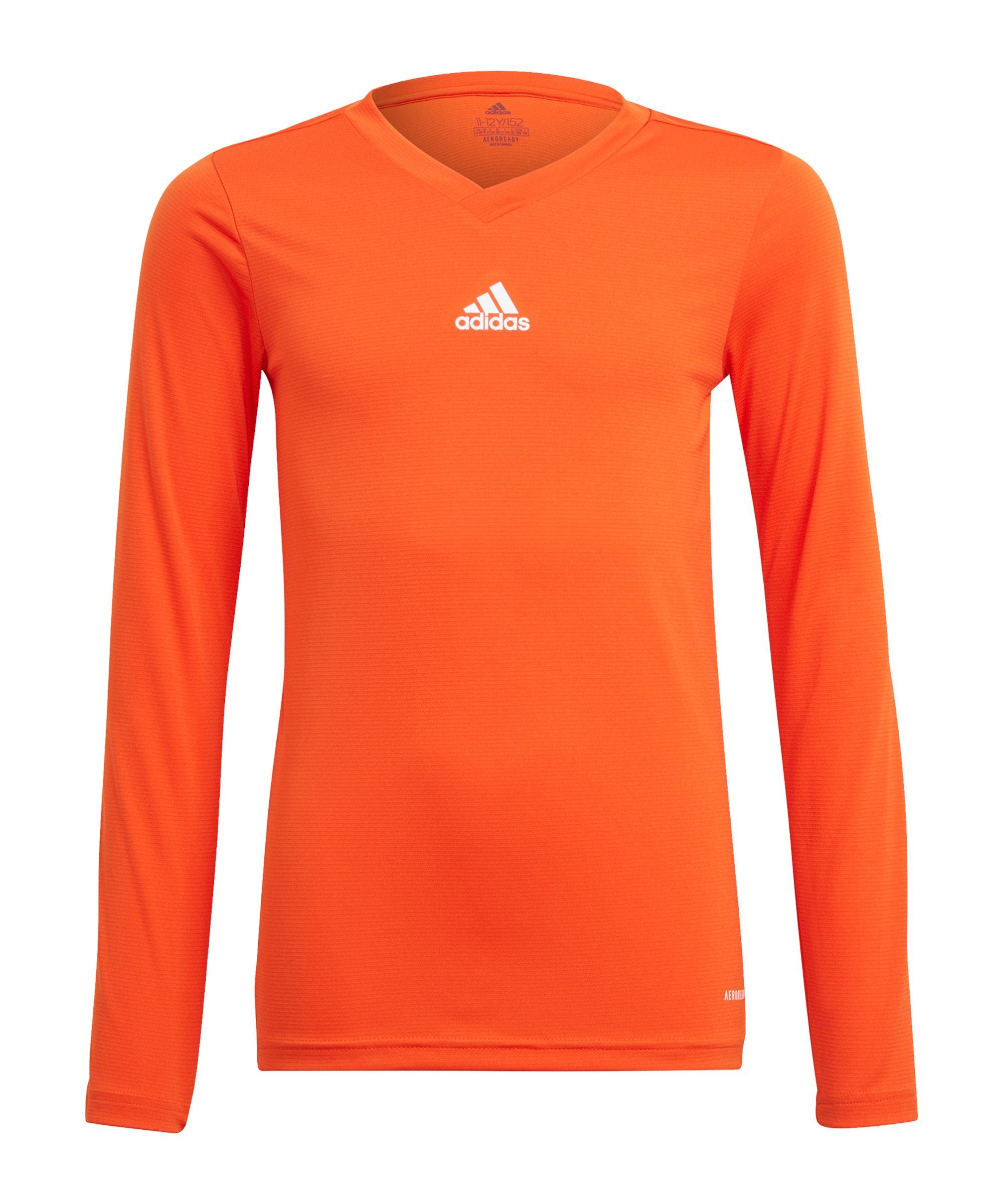 adidas Performance Funktionsshirt Team Base Top langarm Kids Dunkel default orange | Funktionsshirts