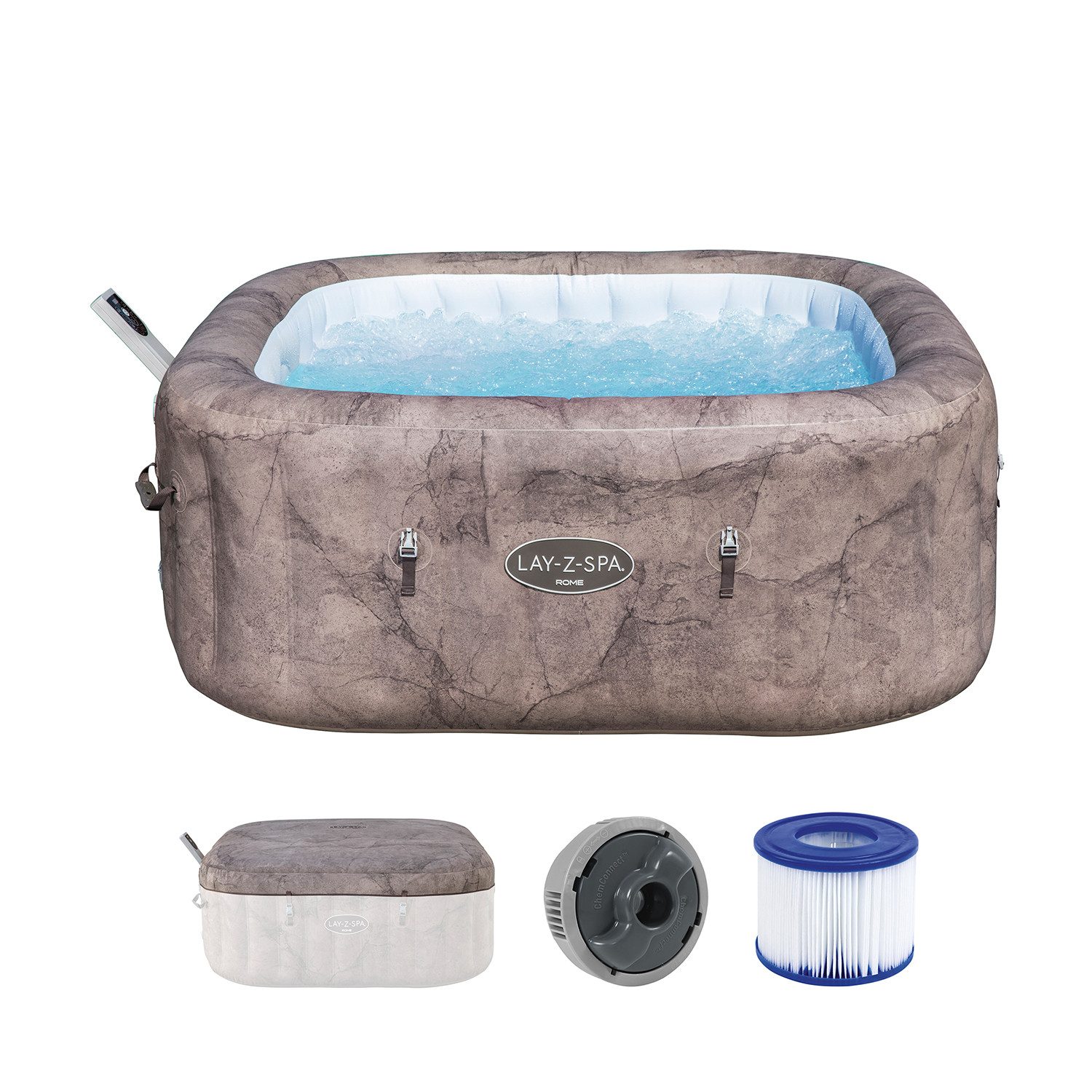 Bestway Whirlpool LAY-Z-SPA Rome AirJet, (Packung, günstig online kaufen