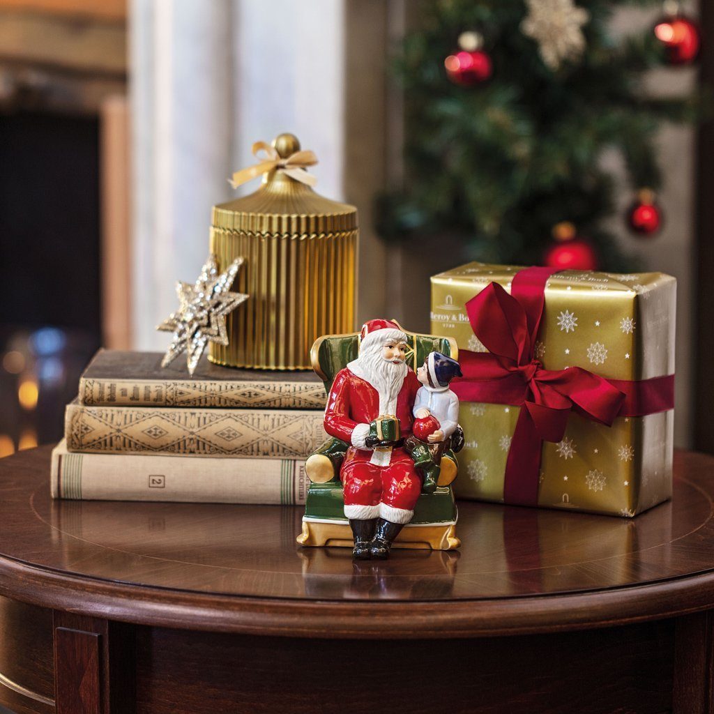 Villeroy & Boch Dekofigur Christmas Toys Santa auf Sessel (1 St)