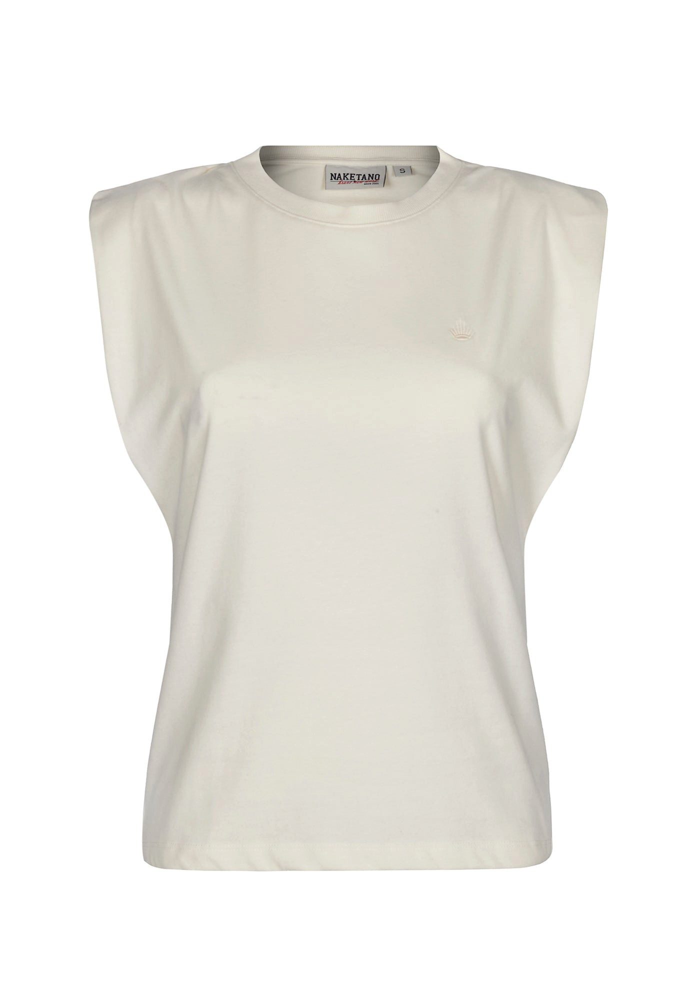 naketano T-Shirt Baumwolle ärmellos Rundhals Streetwear Basic Sommershirt luftig (1-tlg) weich, bequem, casual, vegan, unifarben, locker, Alltag, atmungsaktiv