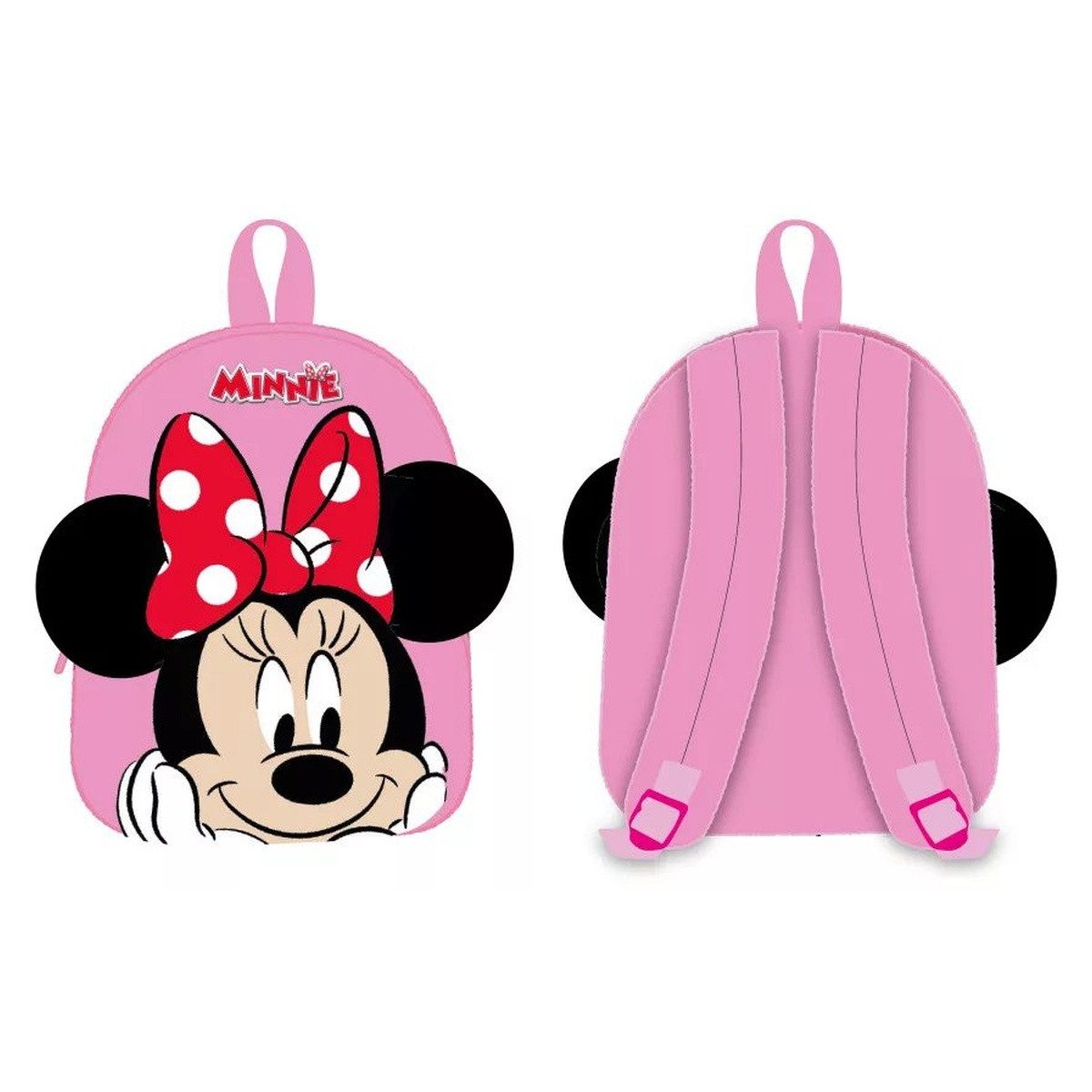 Disney Kinderrucksack Disney Minnie Smile 3D Plüsch Rucksack, Tasche 30 cm (1-tlg)