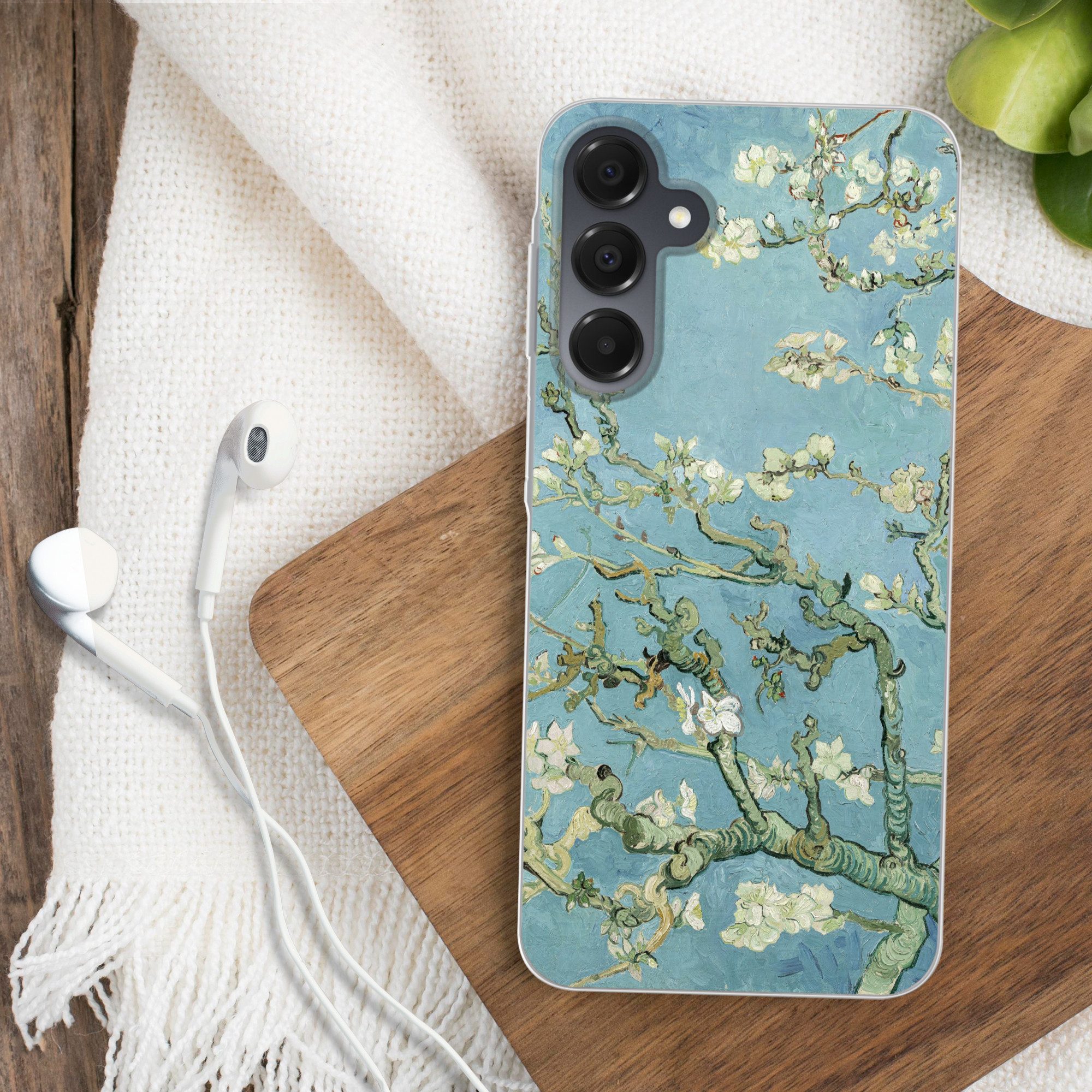 MuchoWow Handyhülle für Samsung Galaxy A16 5G Mandelblüte - Van Gogh - Kunst, Phone Case, Silikon, Schutzhülle Dünn