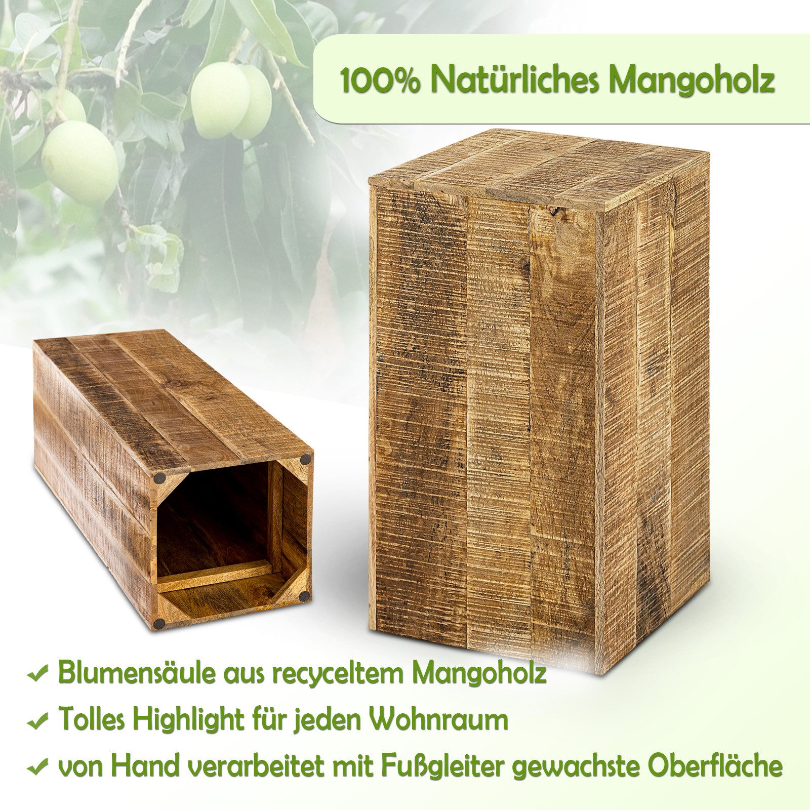 Amagohome Blumenhocker Blumensäule 27x27 Blumen Hocker günstig online kaufen