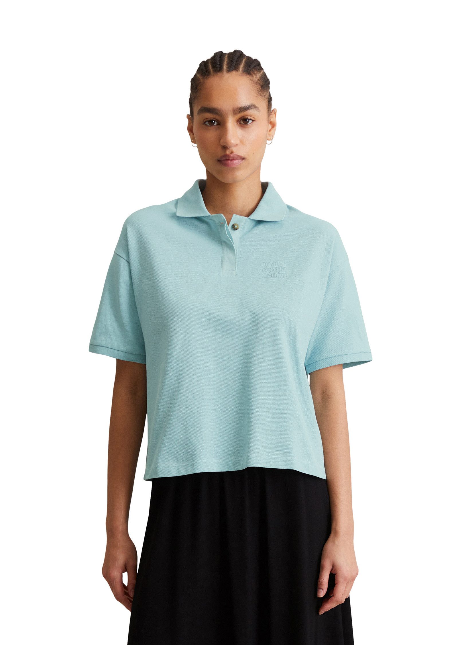 Marc O'Polo DENIM Poloshirt aus Piqué-Jersey günstig online kaufen