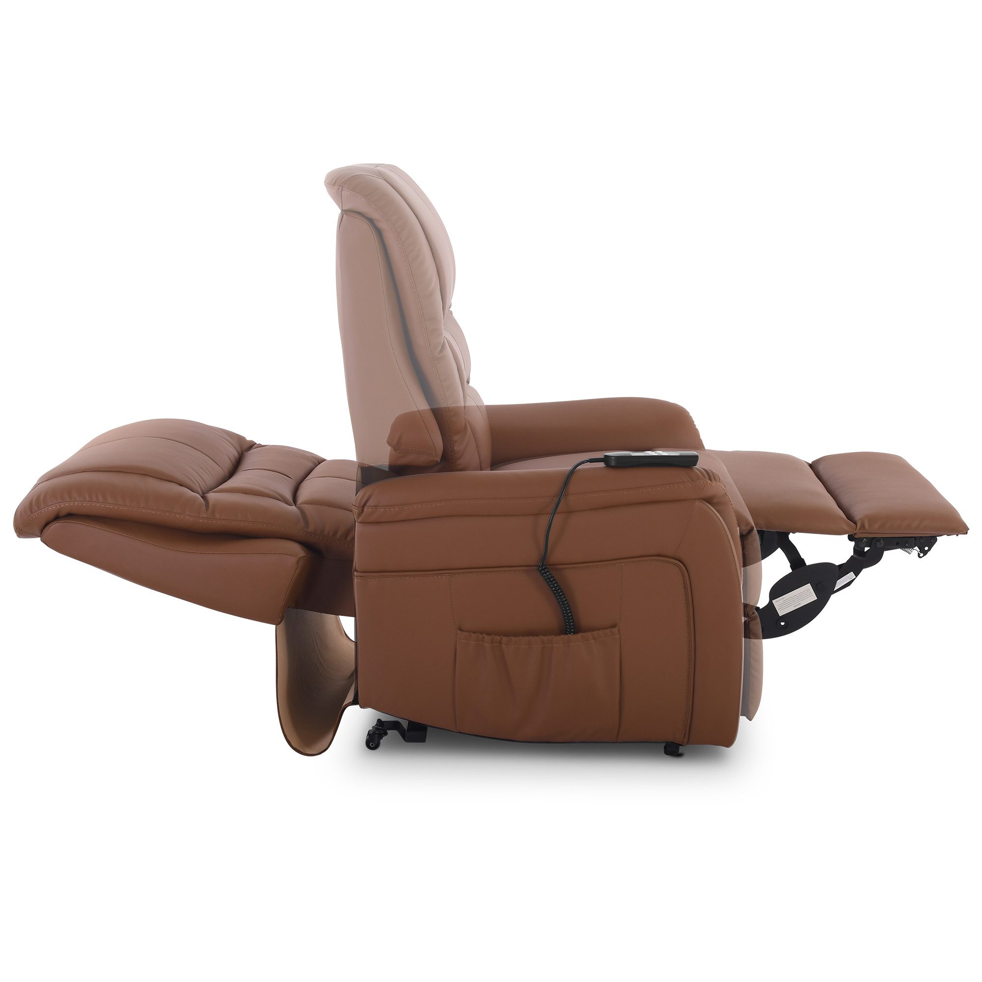 Raburg TV-Sessel Fernsehsessel mit Aufstehhilfe, 120 kg, Relax- & Liegefunktion, Jan, Relaxsessel, elektrisch mit Fernbedienung, 2× Motoren