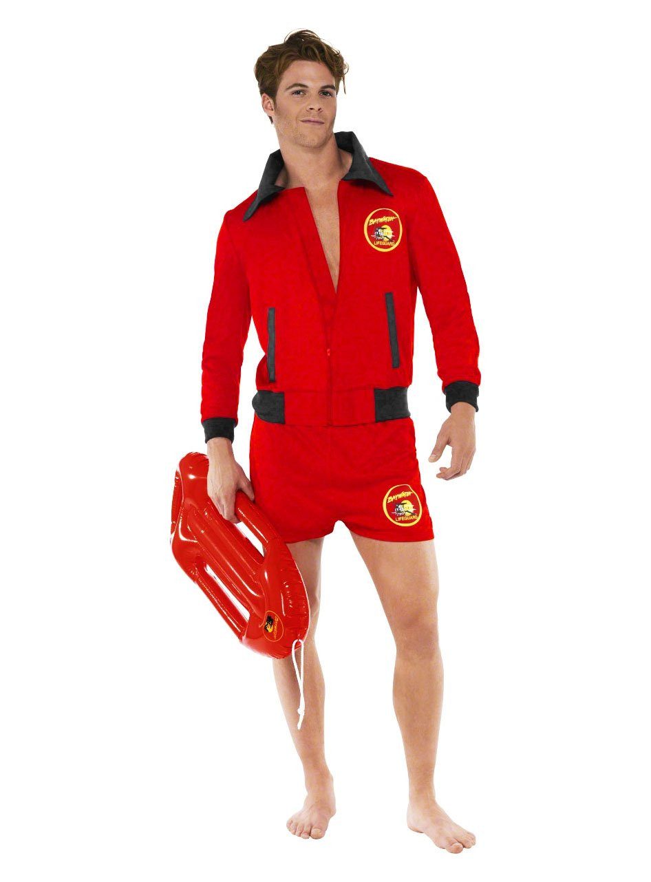 Smiffys Kostüm Baywatch Bademeister, Original lizenziertes Kostüm aus der TV-Serie 'Baywatch'