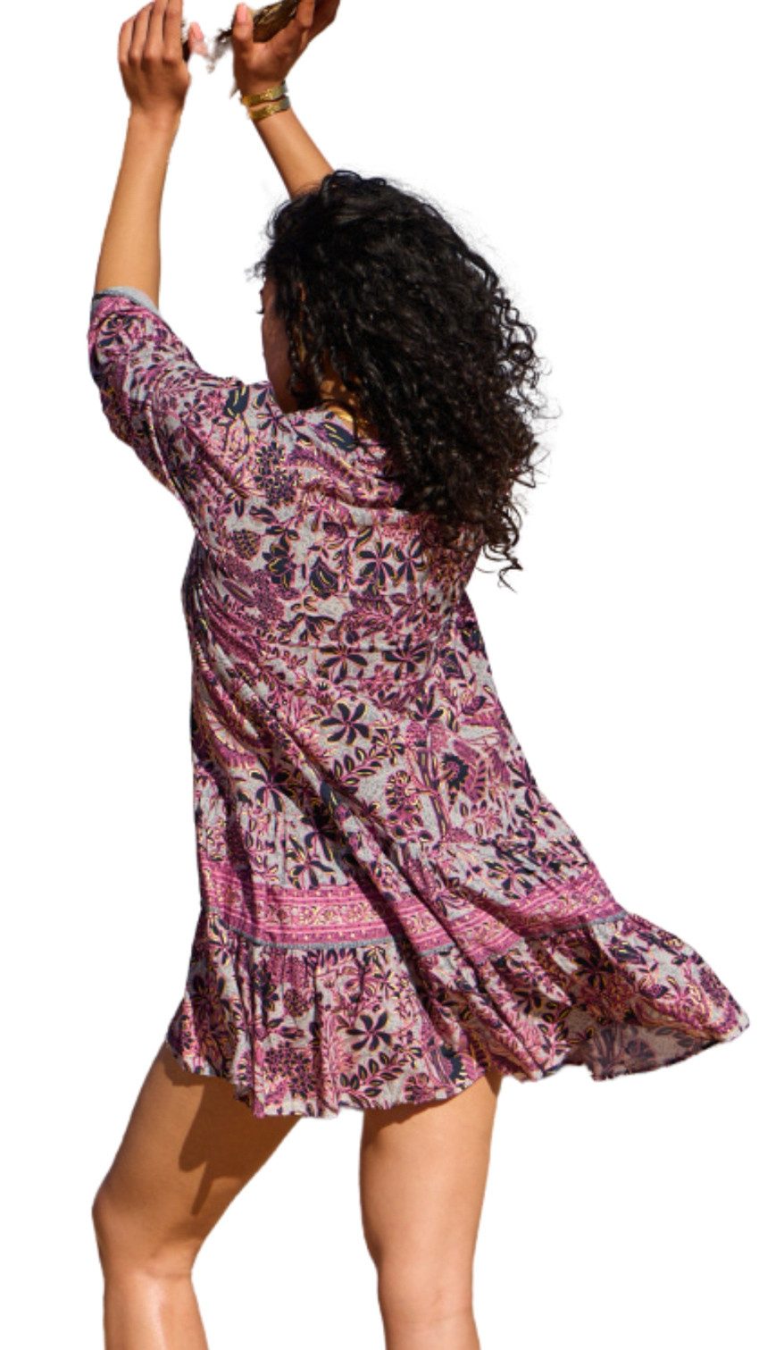 Charis Moda Tunikakleid Sommerkleid romantischer Boho günstig online kaufen