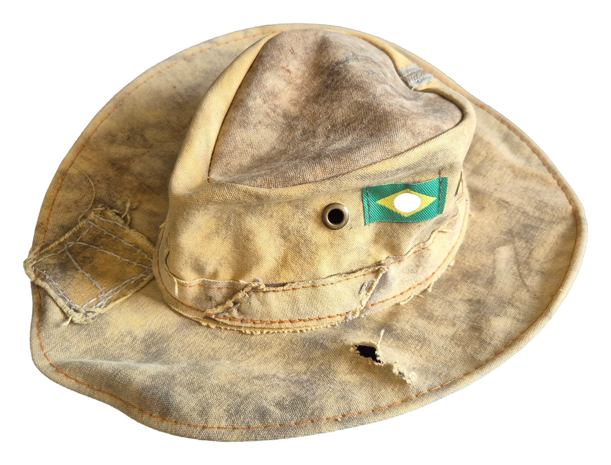 Einkaufszauber Outdoorhut Safarihut Indian Amazonas Handgearbeitet aus alten Armeezelten, jedes Stück ein Unikat. € 34,50, (€ 34,50 pro 1 Stk).